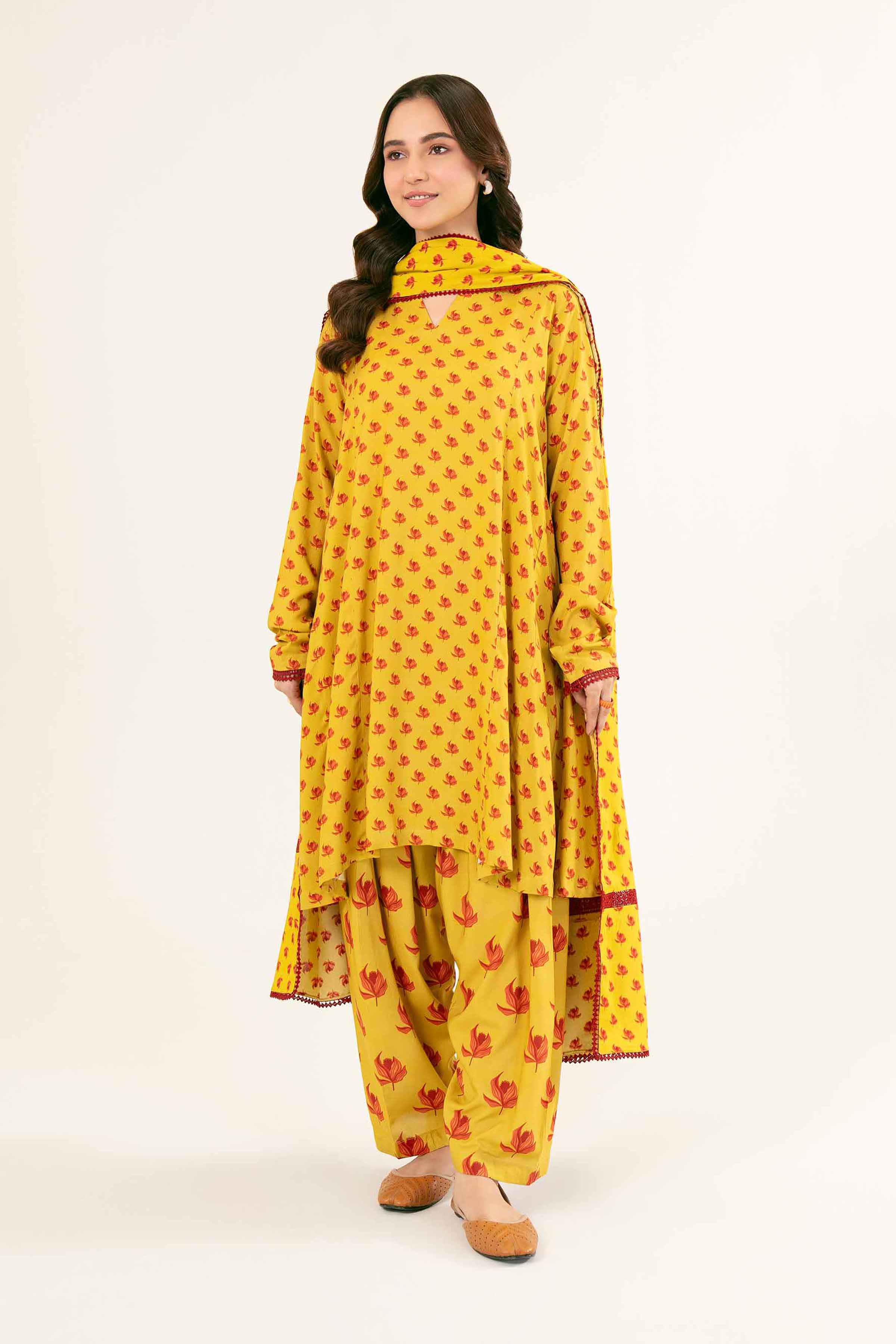 3 Piece - Printed Suit - PW24-428 - Image 2