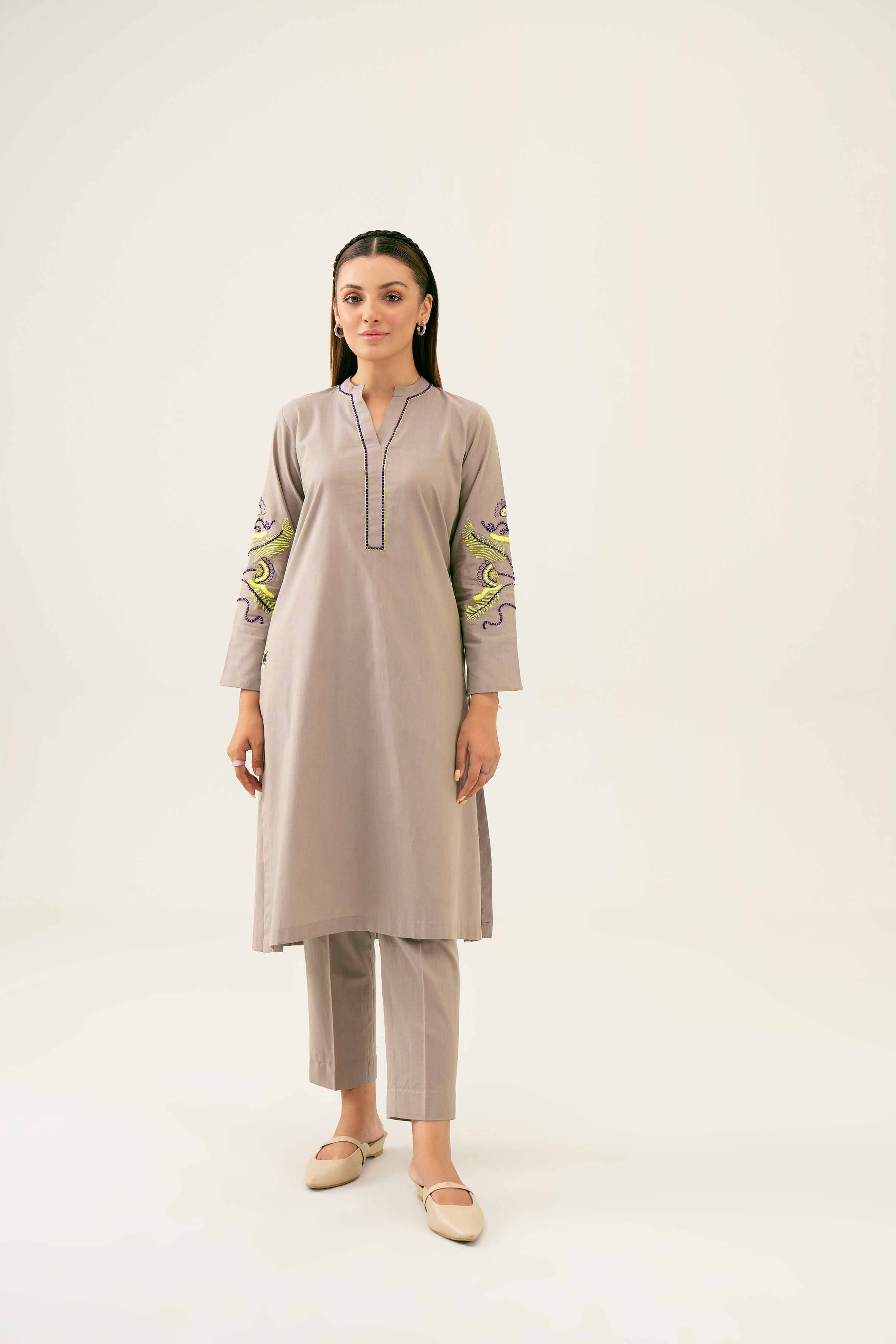 2 Piece - Embroidered Suit - PW24-46 - Image 4