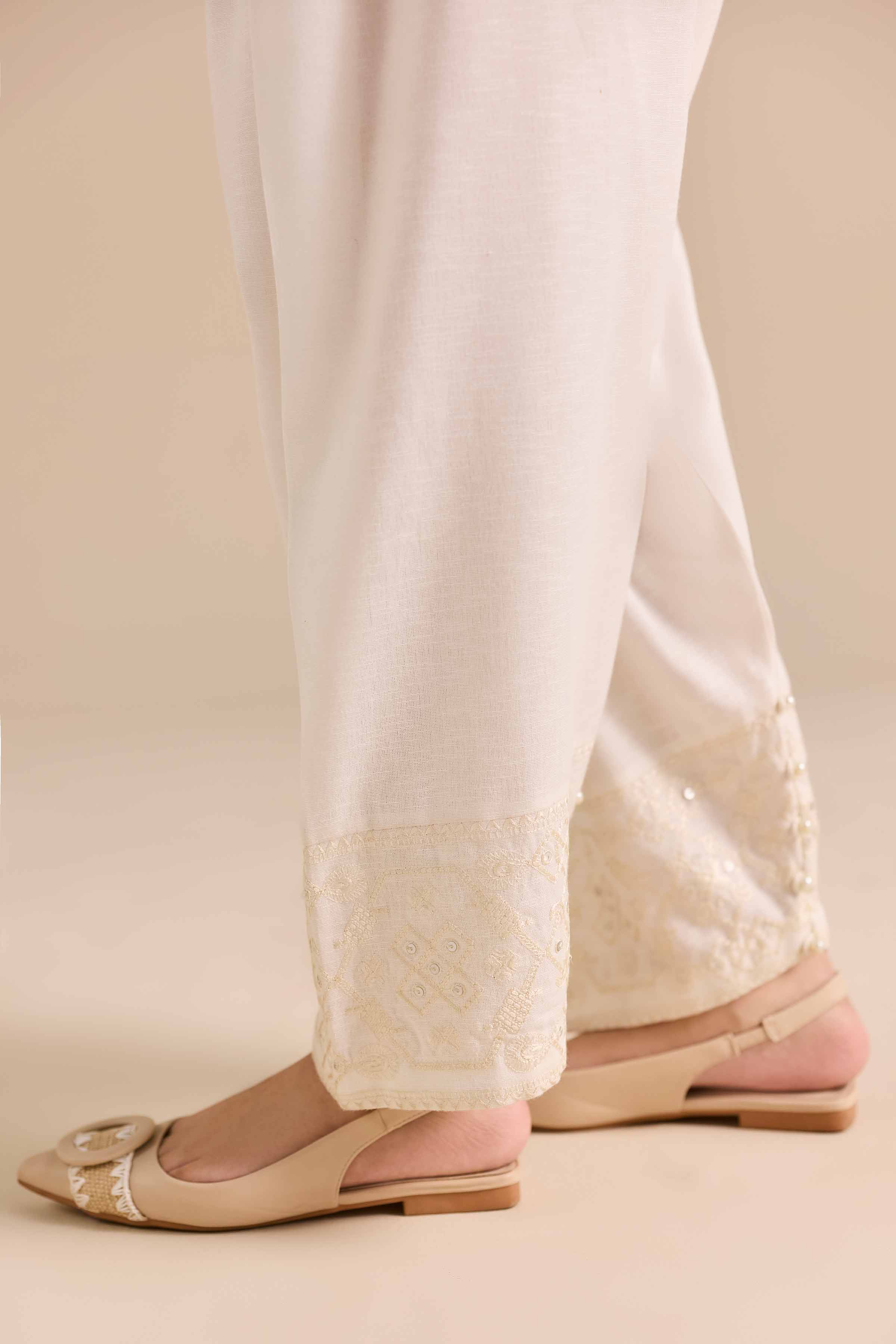 Embroidered Shalwar - PW25-163 - Image 3