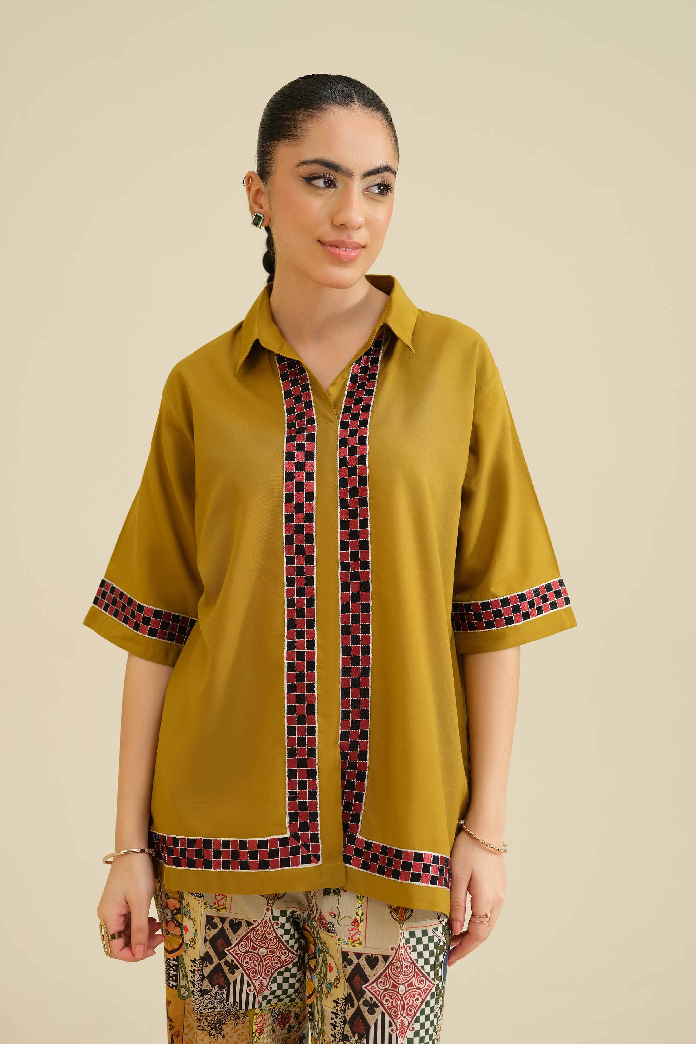 2 Piece - Embroidered Suit - PW25-208 - Image 6