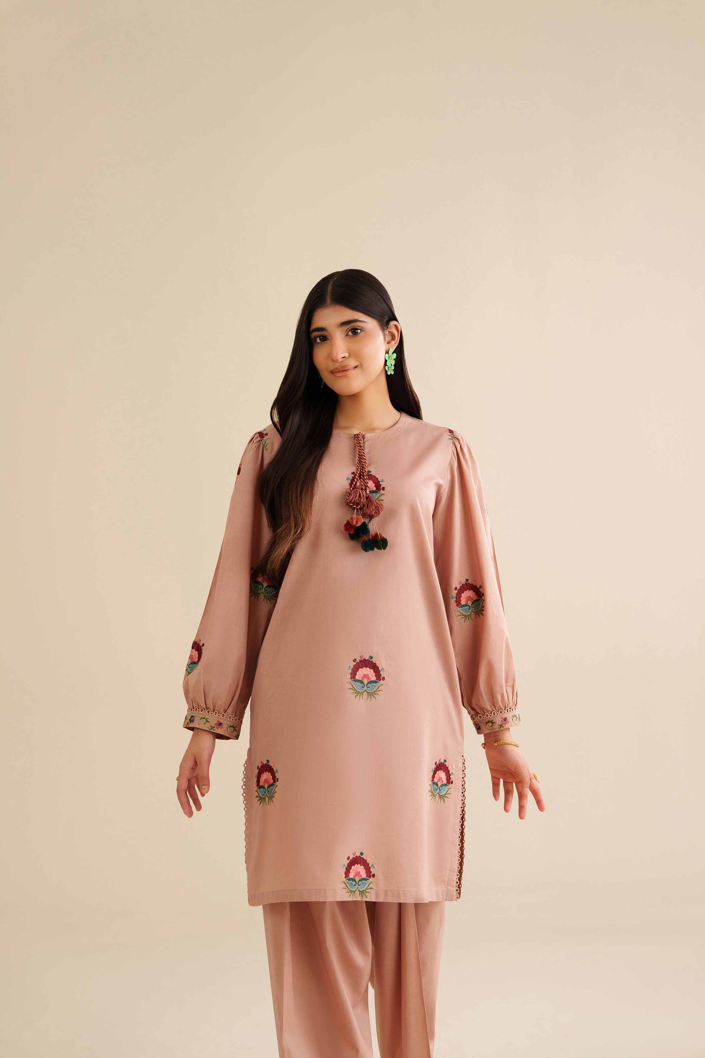 2 Piece - Embroidered Suit - PW25-211 - Image 6