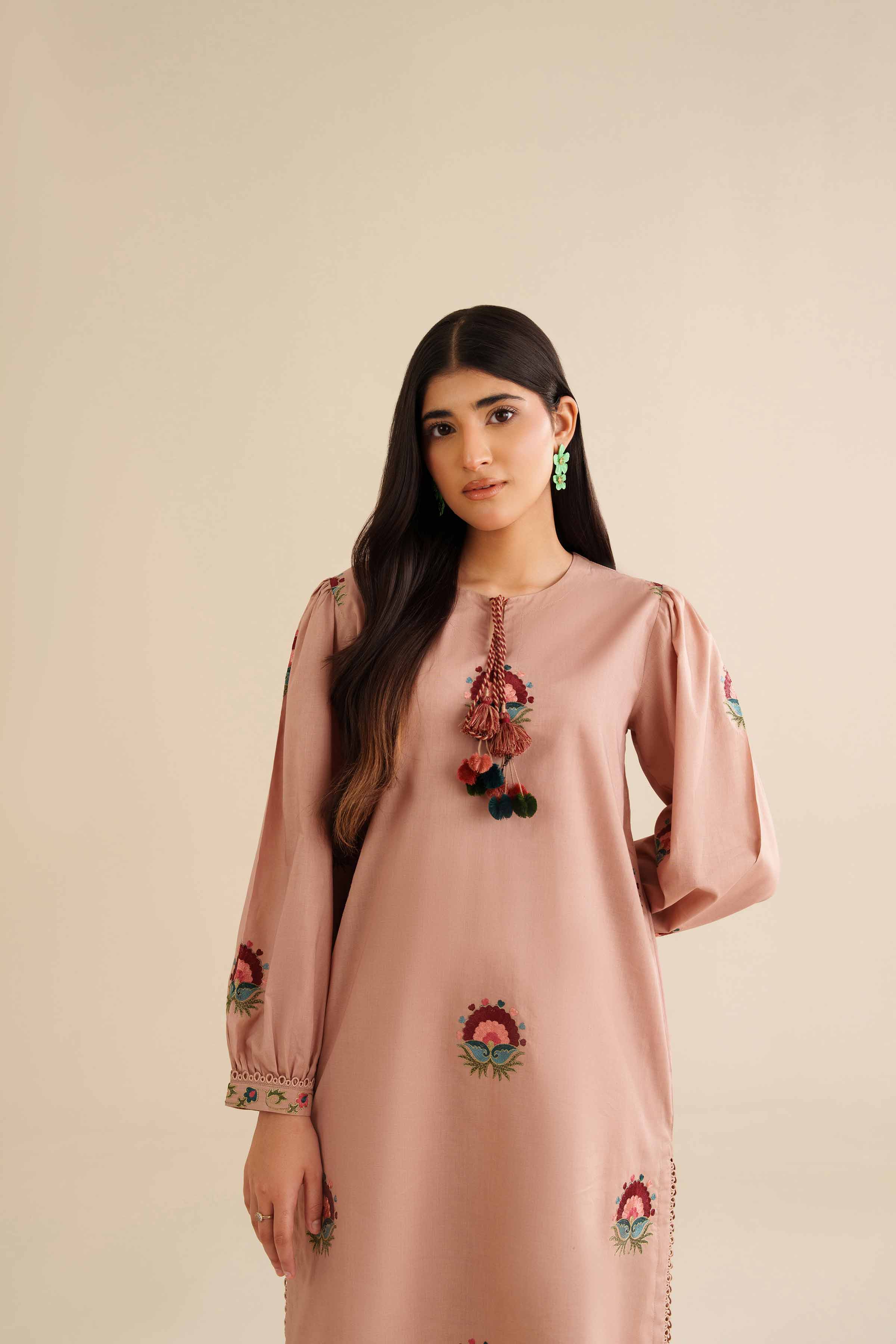 2 Piece - Embroidered Suit - PW25-211 - Image 8