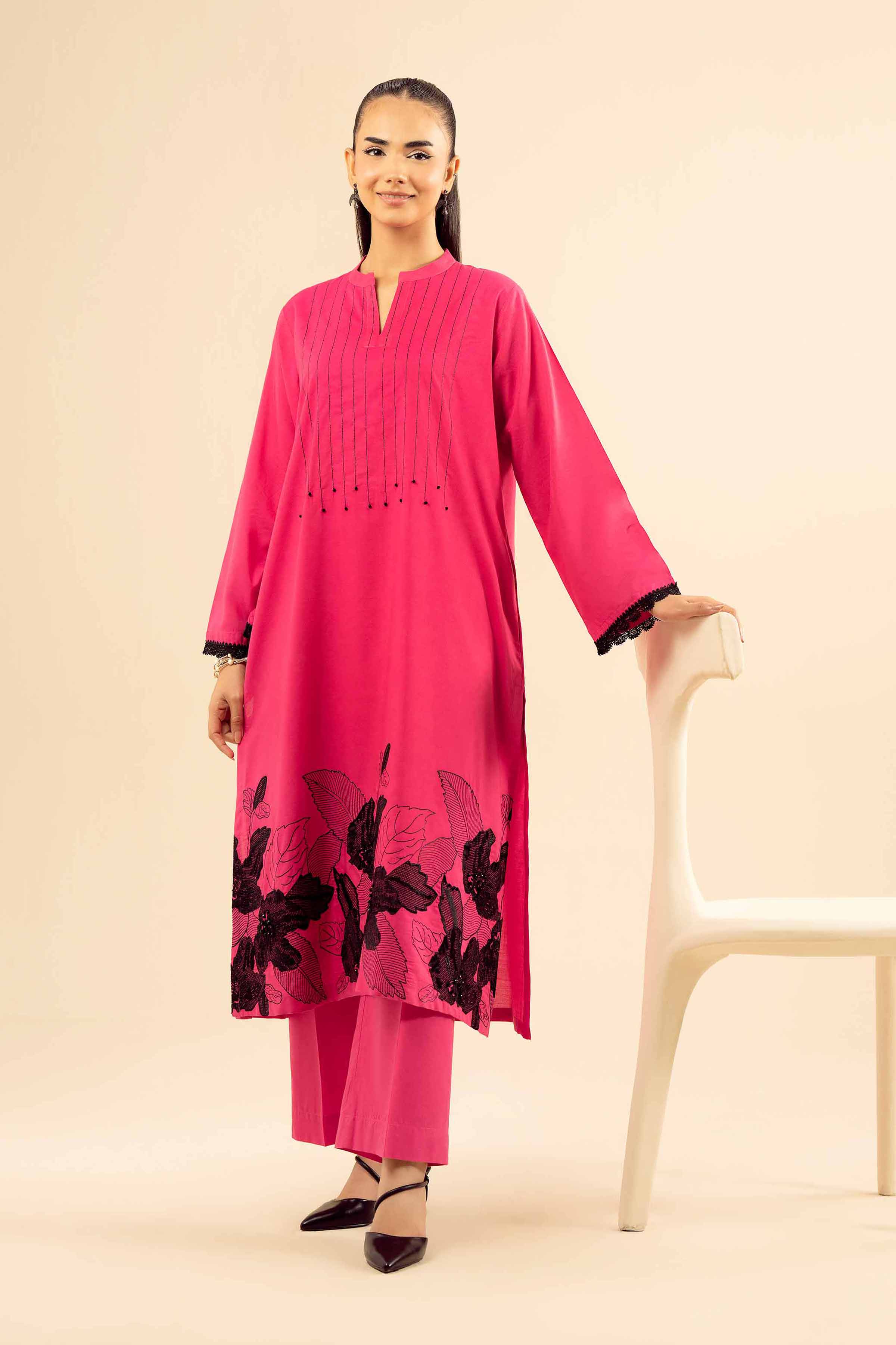 2 Piece - Embroidered Suit - PW25-215 - Image 2