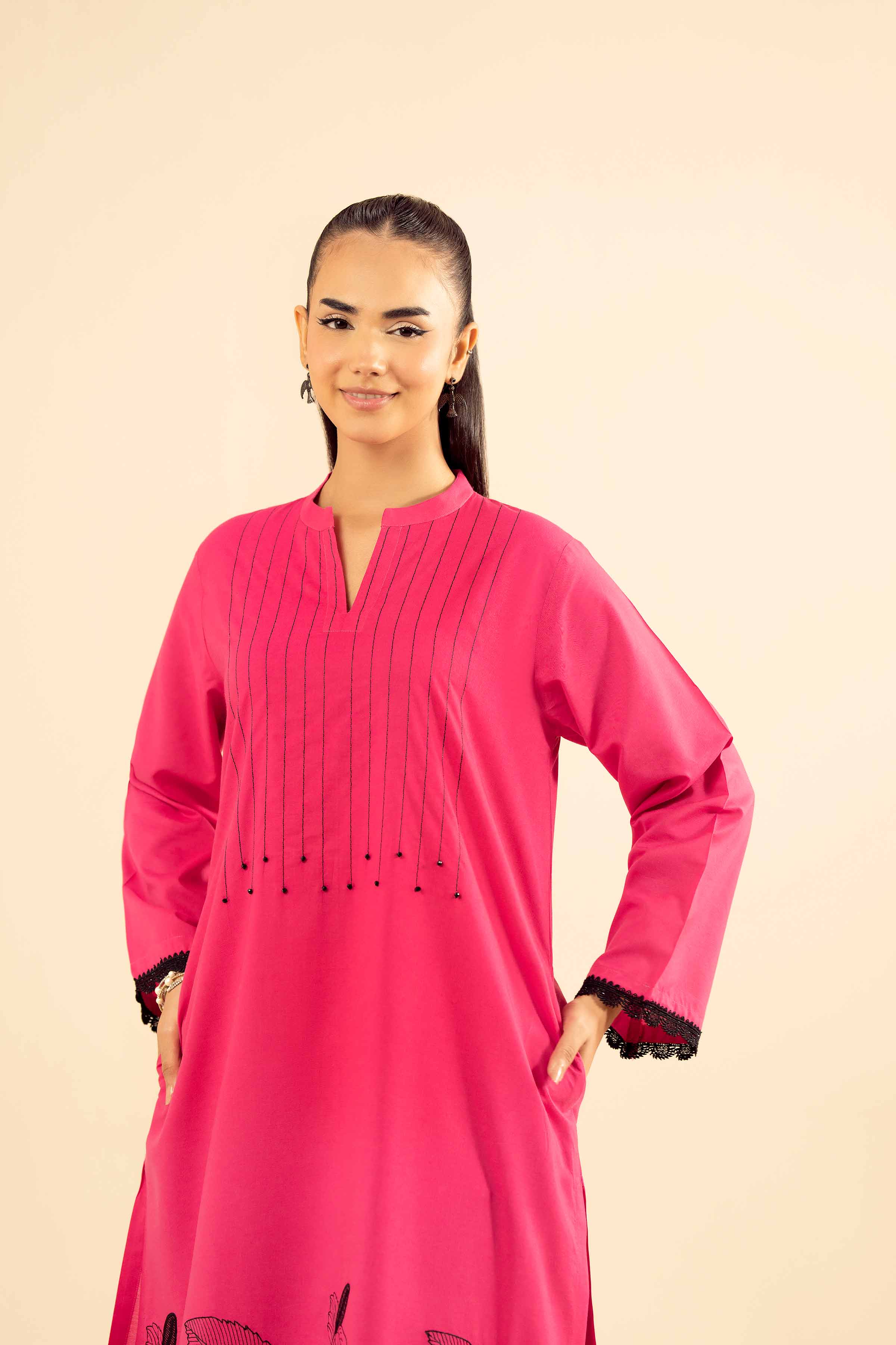 2 Piece - Embroidered Suit - PW25-215 - Image 7