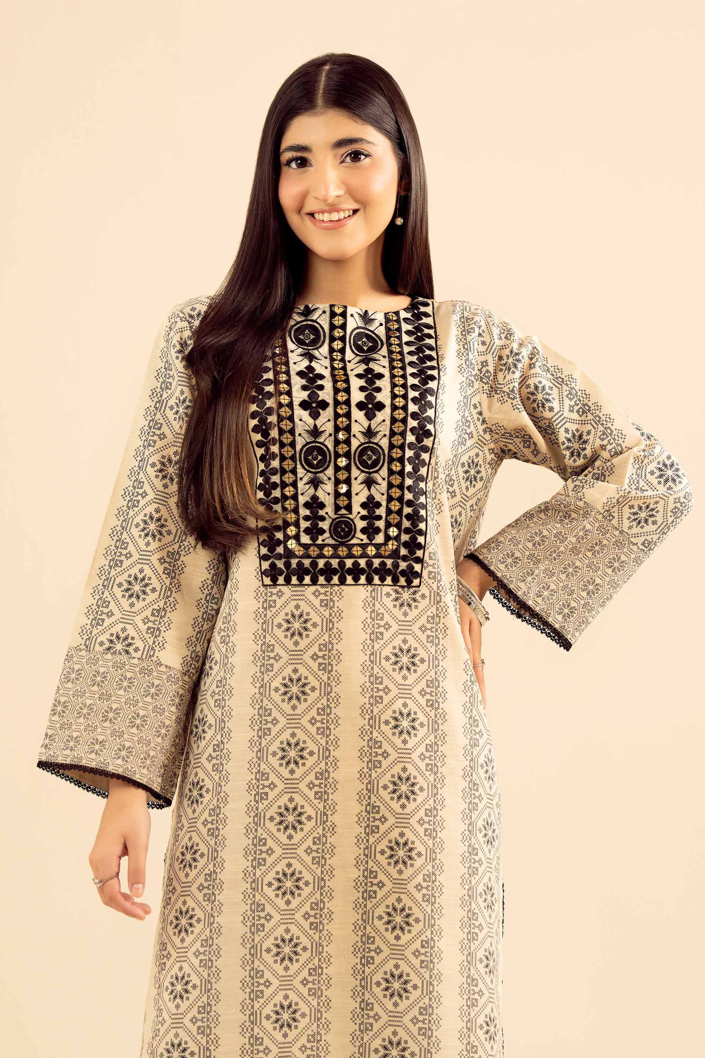 2 Piece - Embroidered Suit - PW25-224 - Image 2
