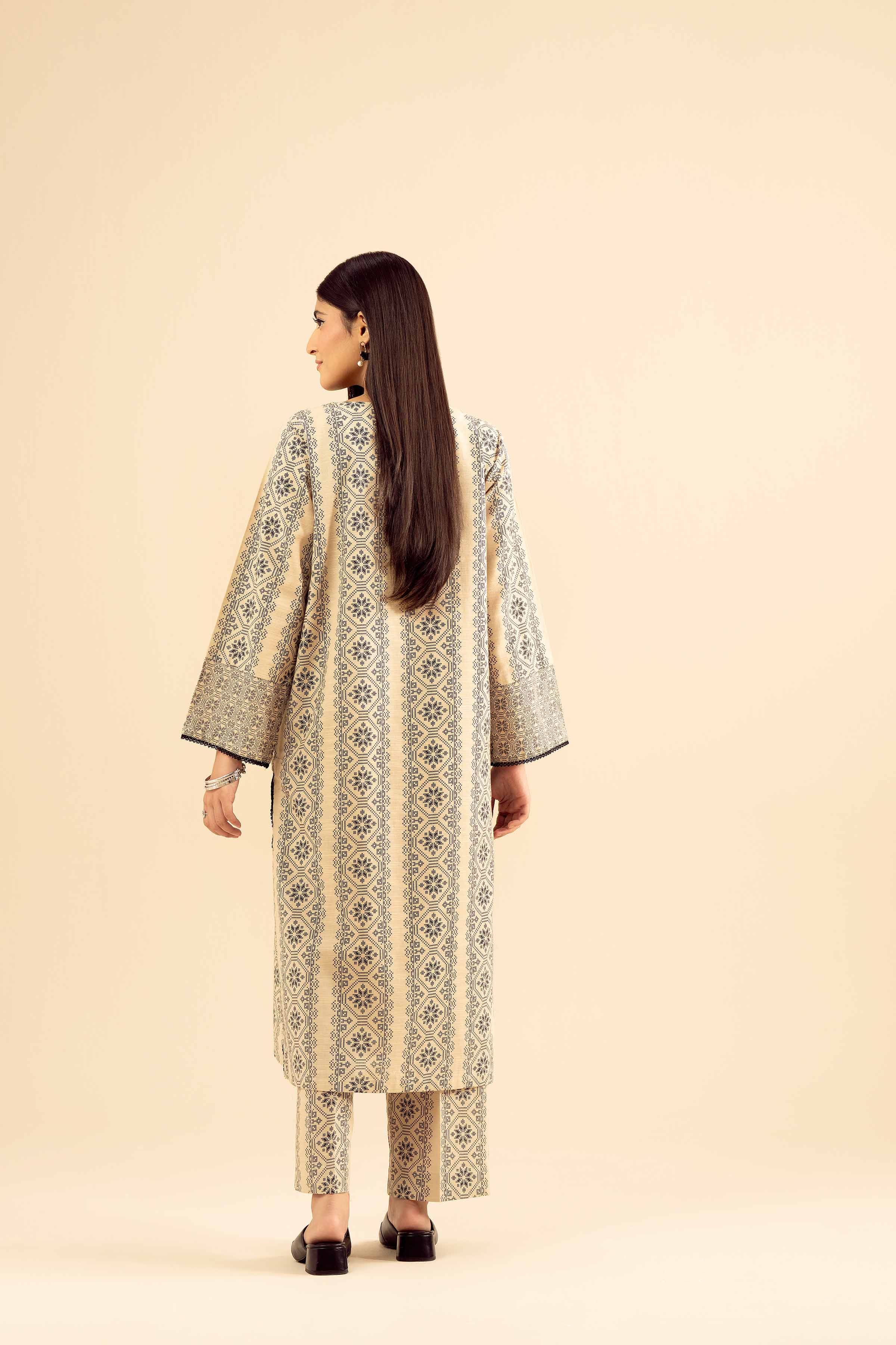 2 Piece - Embroidered Suit - PW25-224 - Image 3
