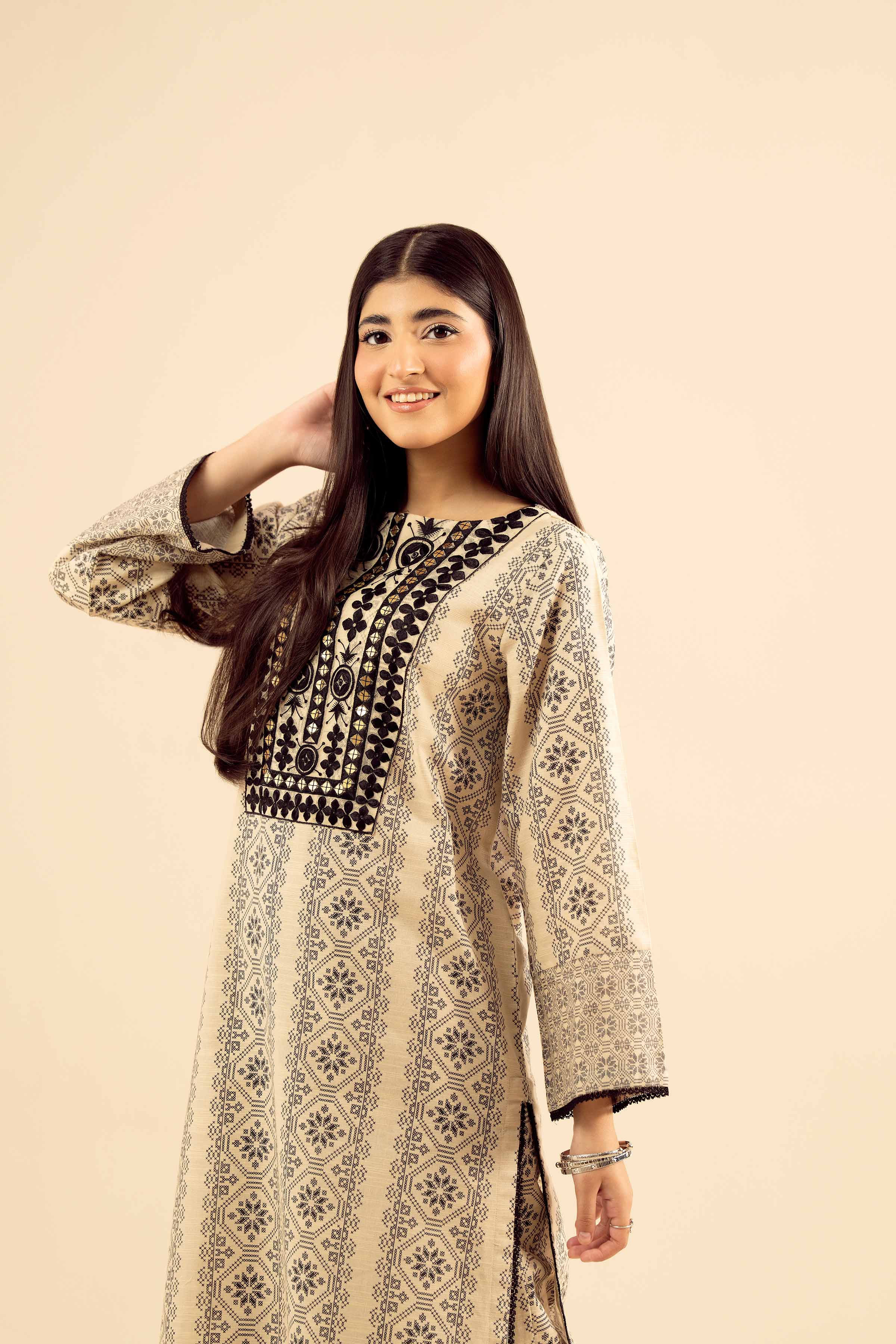 2 Piece - Embroidered Suit - PW25-224 - Image 6