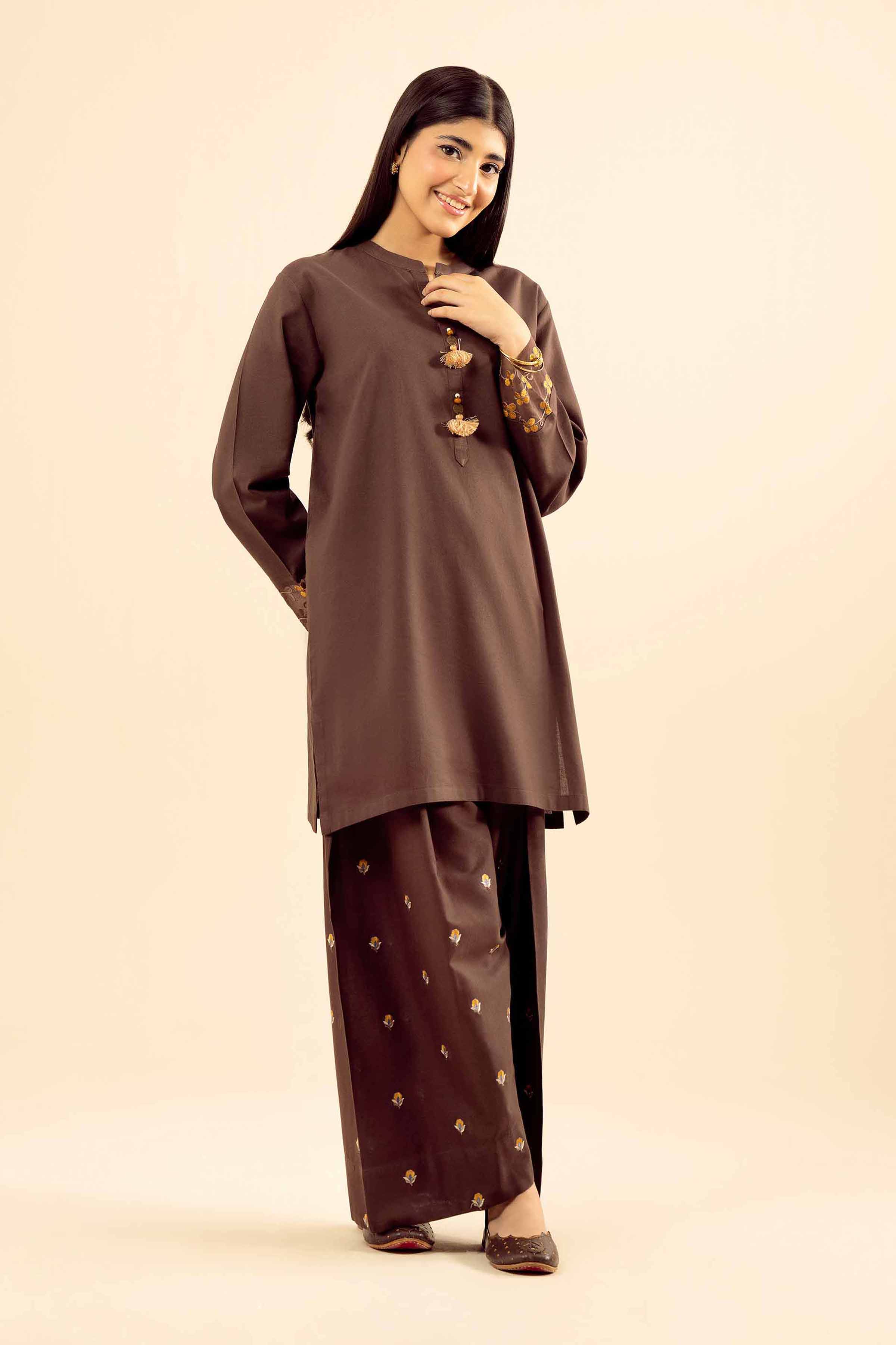 2 Piece - Embroidered Suit - PW25-243 - Image 2
