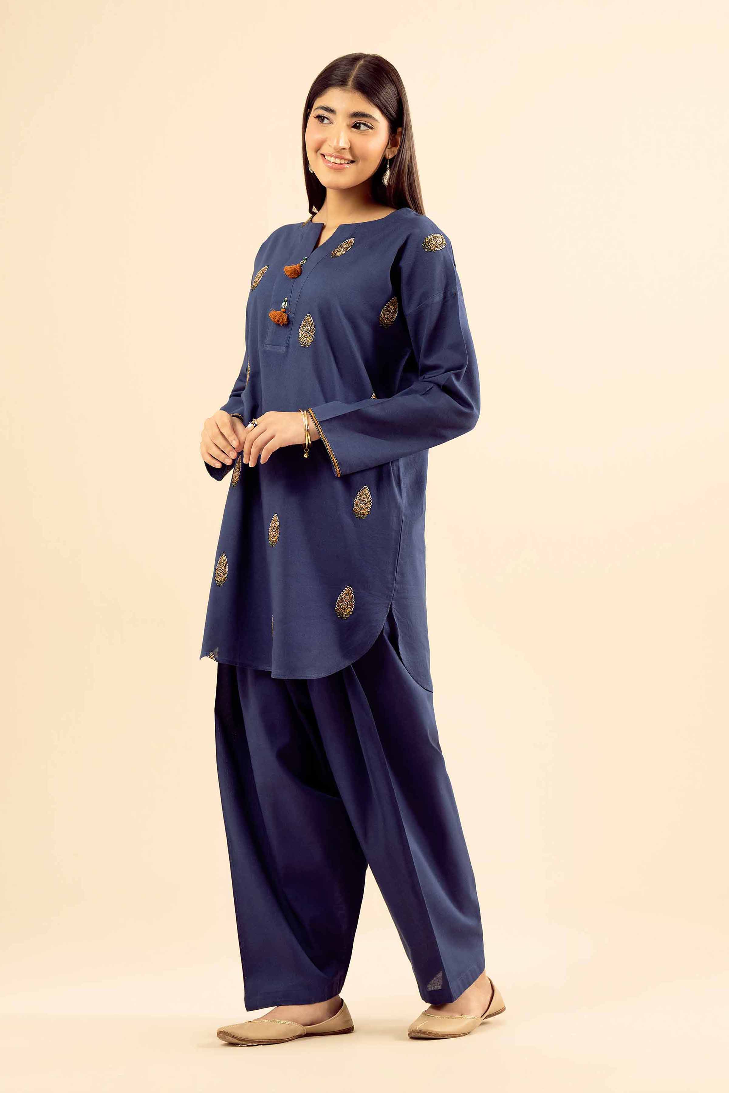 2 Piece - Embroidered Suit - PW25-246
