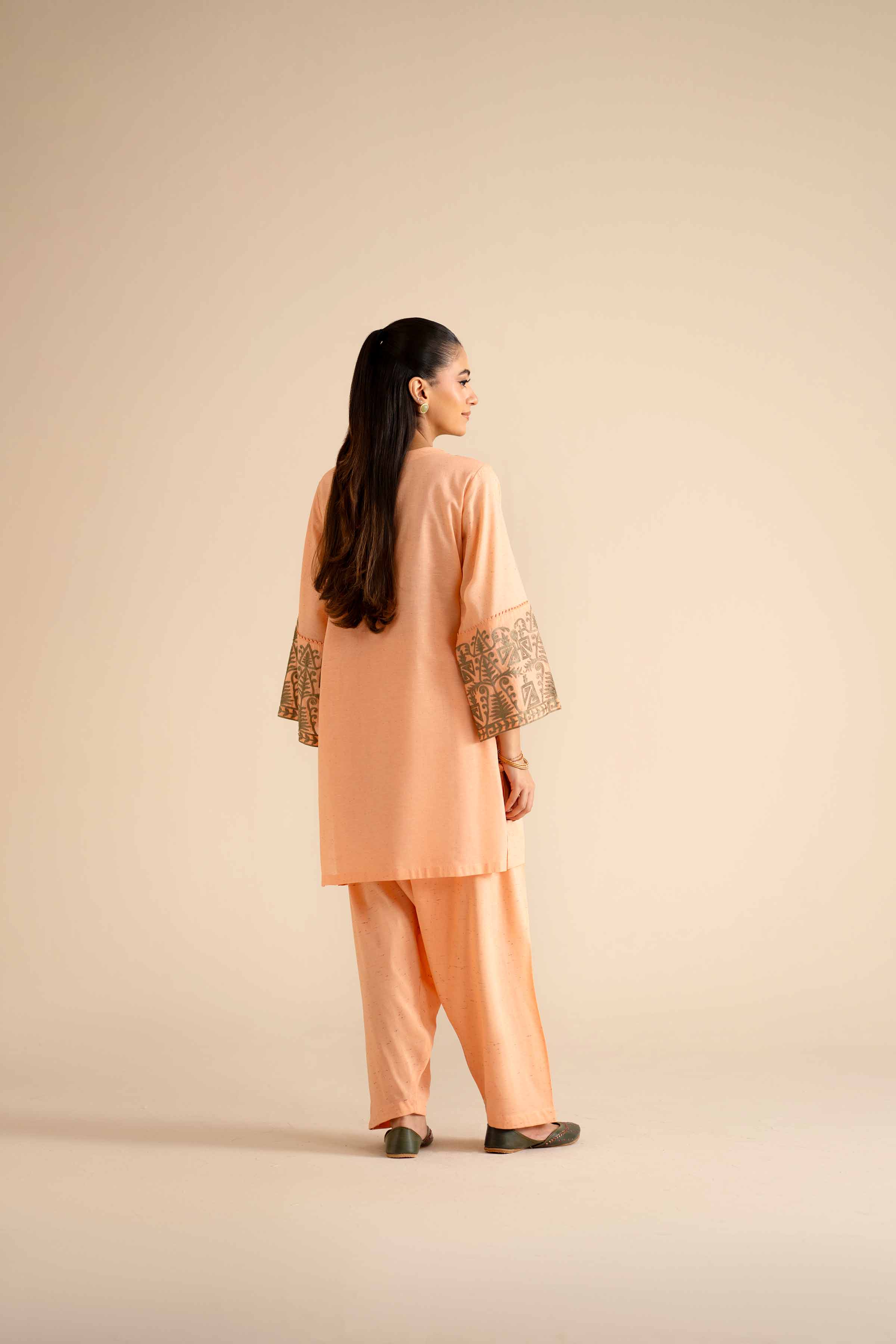 2 Piece - Embroidered Suit - PW25-268 - Image 3