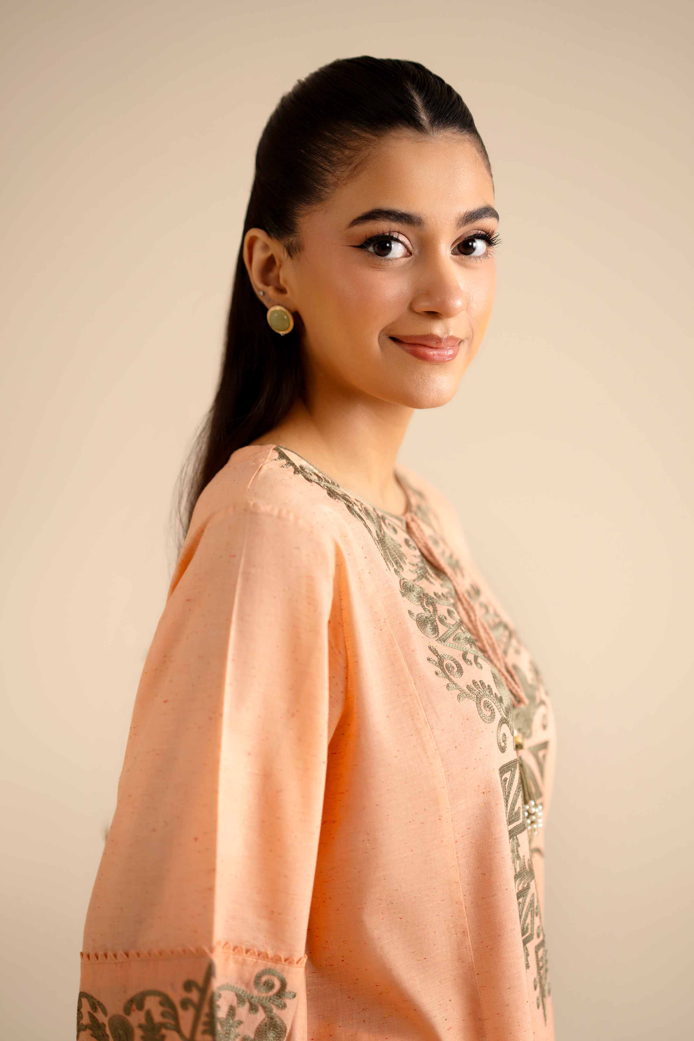 2 Piece - Embroidered Suit - PW25-268 - Image 7