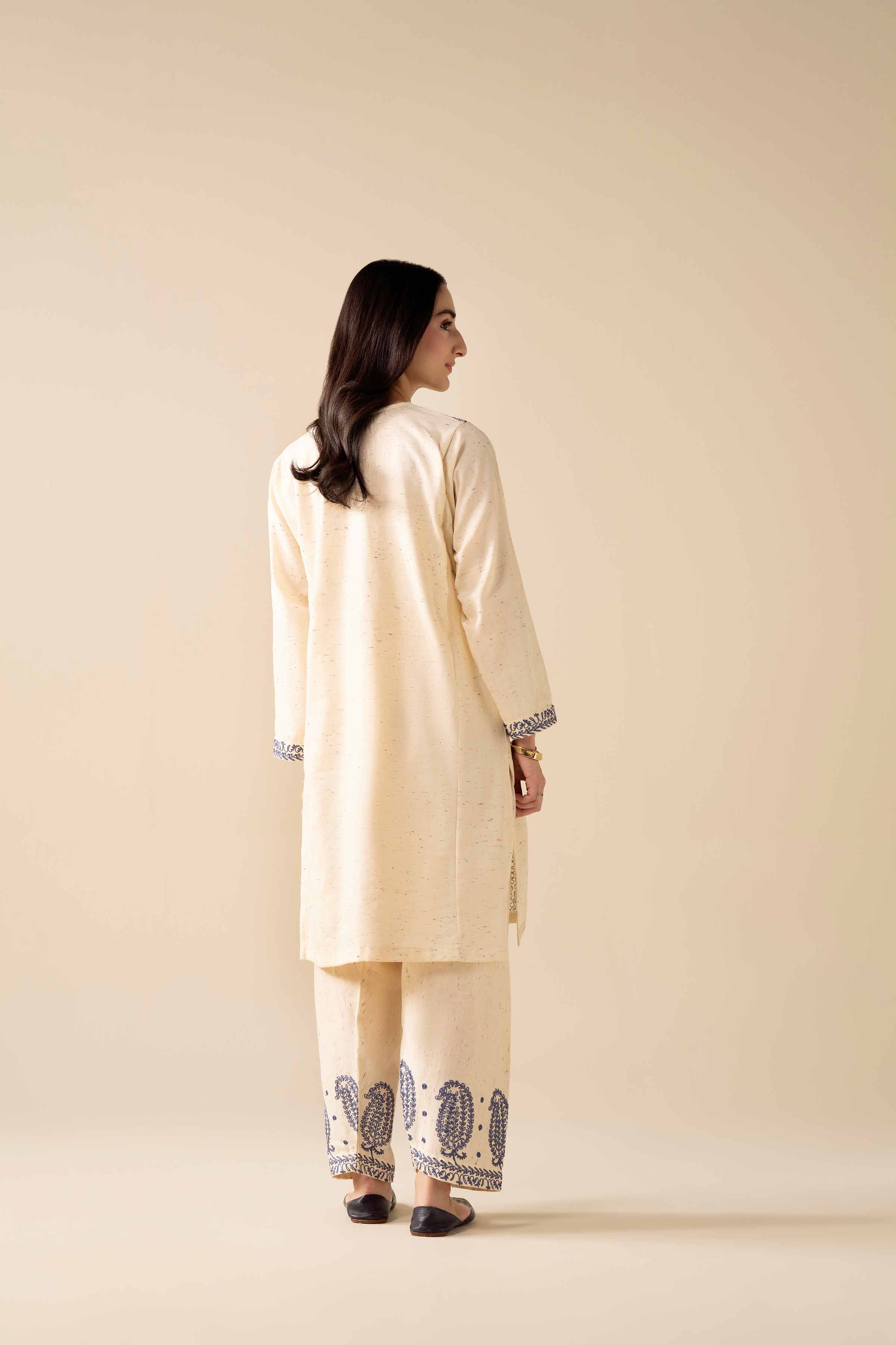 2 Piece - Embroidered Suit - PW25-271 - Image 3