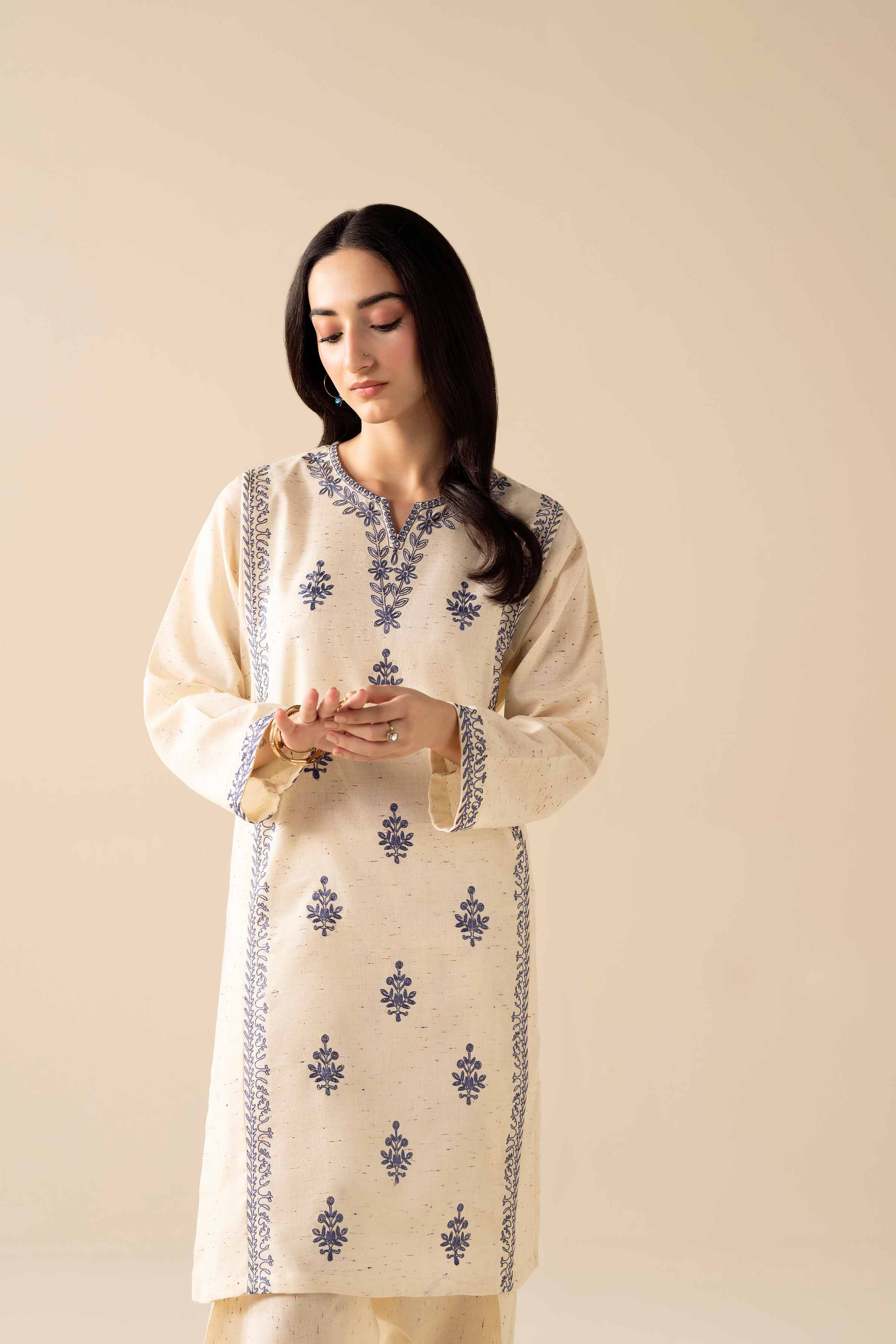 2 Piece - Embroidered Suit - PW25-271 - Image 7