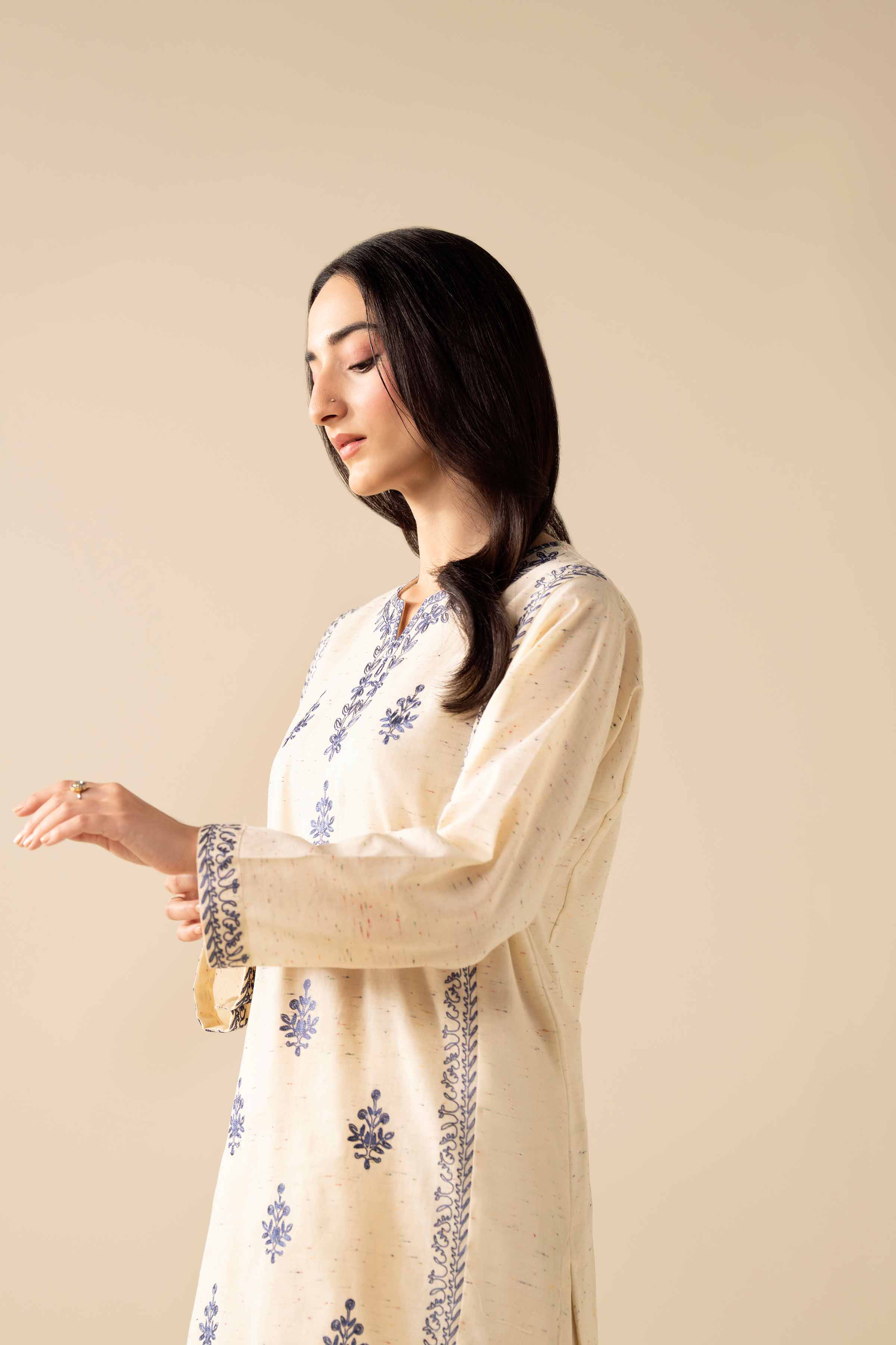 2 Piece - Embroidered Suit - PW25-271 - Image 9