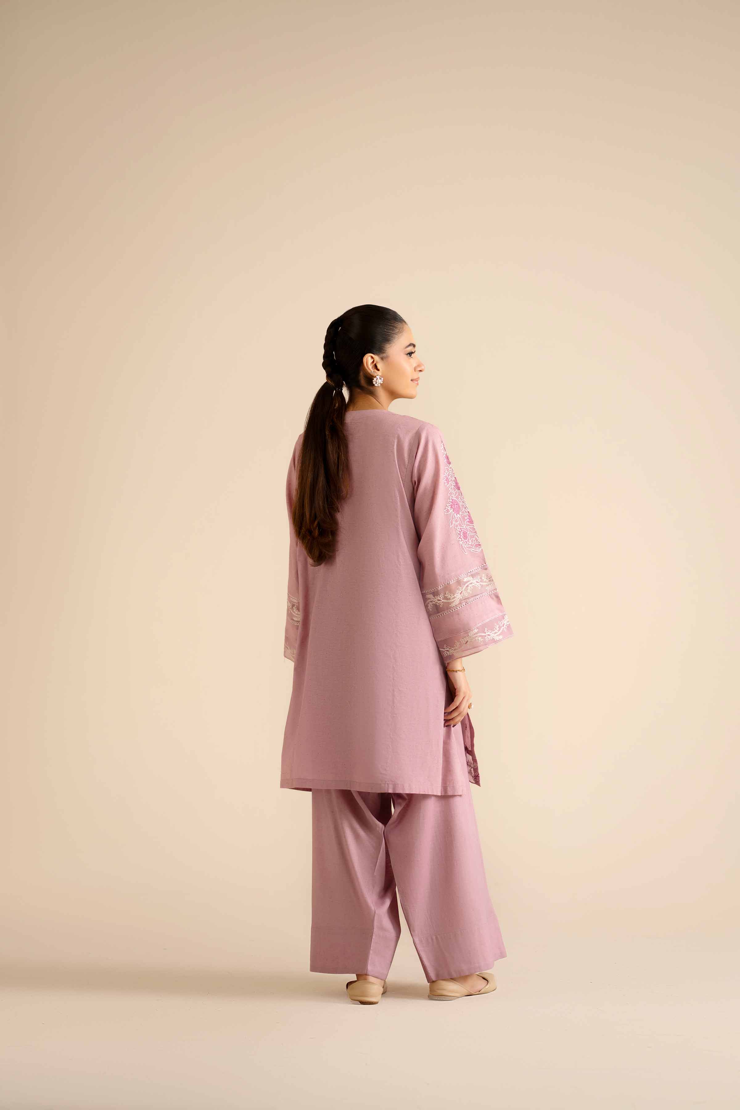 2 Piece - Embroidered Suit - PW25-272 - Image 3