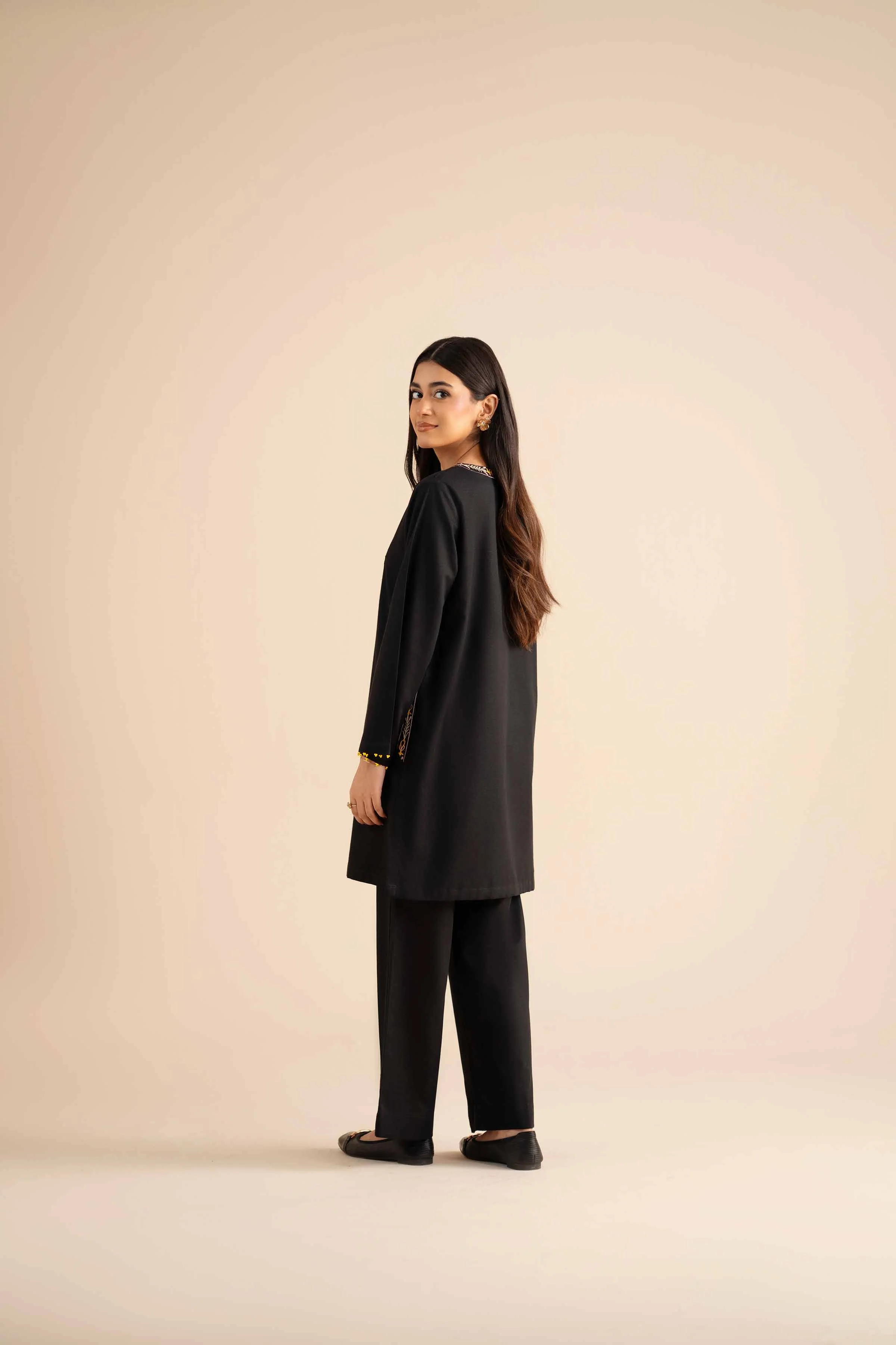 2 Piece - Embroidered Suit - PW25-284 - Image 3