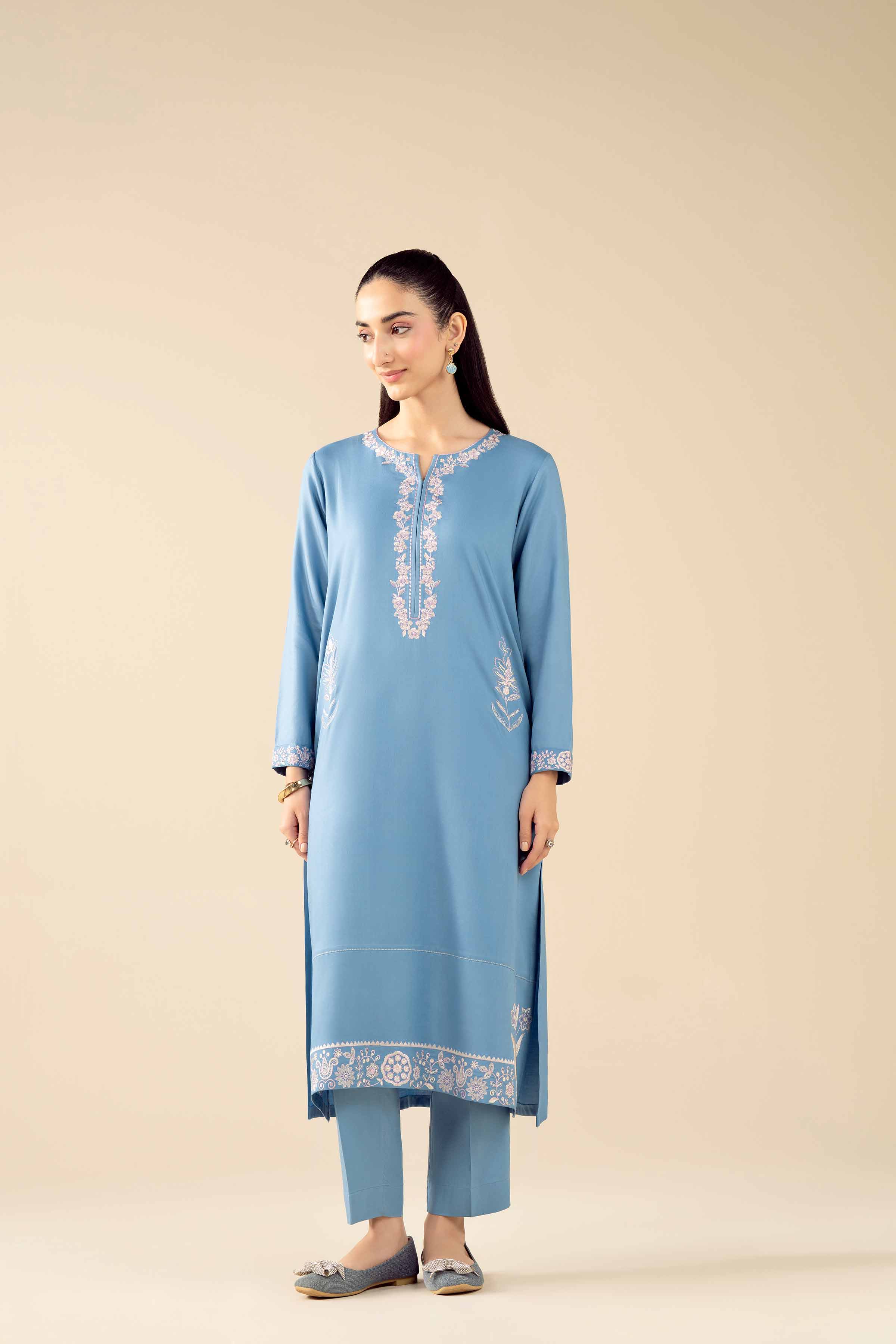 2 Piece - Embroidered Suit - PW25-285 - Image 4