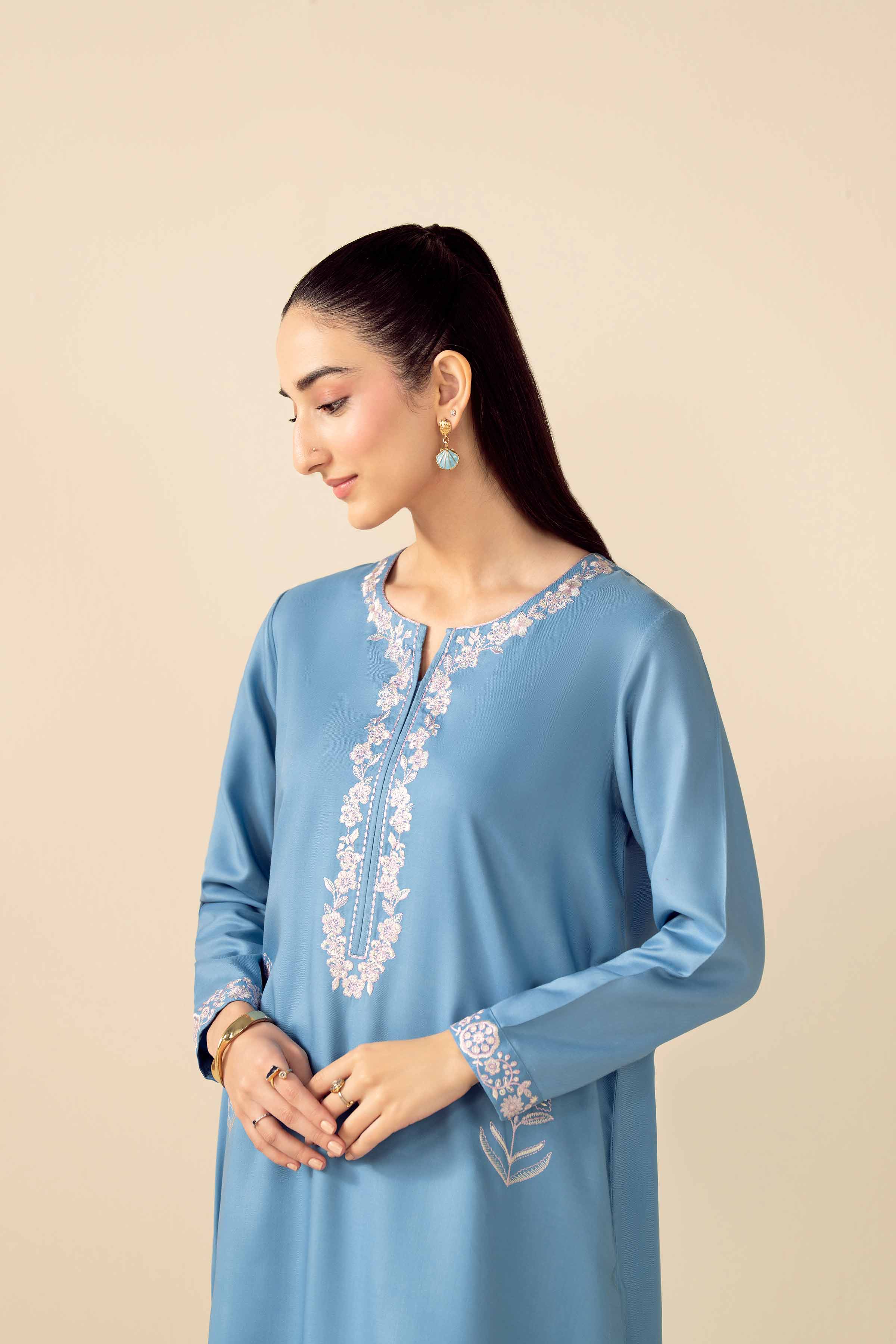 2 Piece - Embroidered Suit - PW25-285 - Image 6