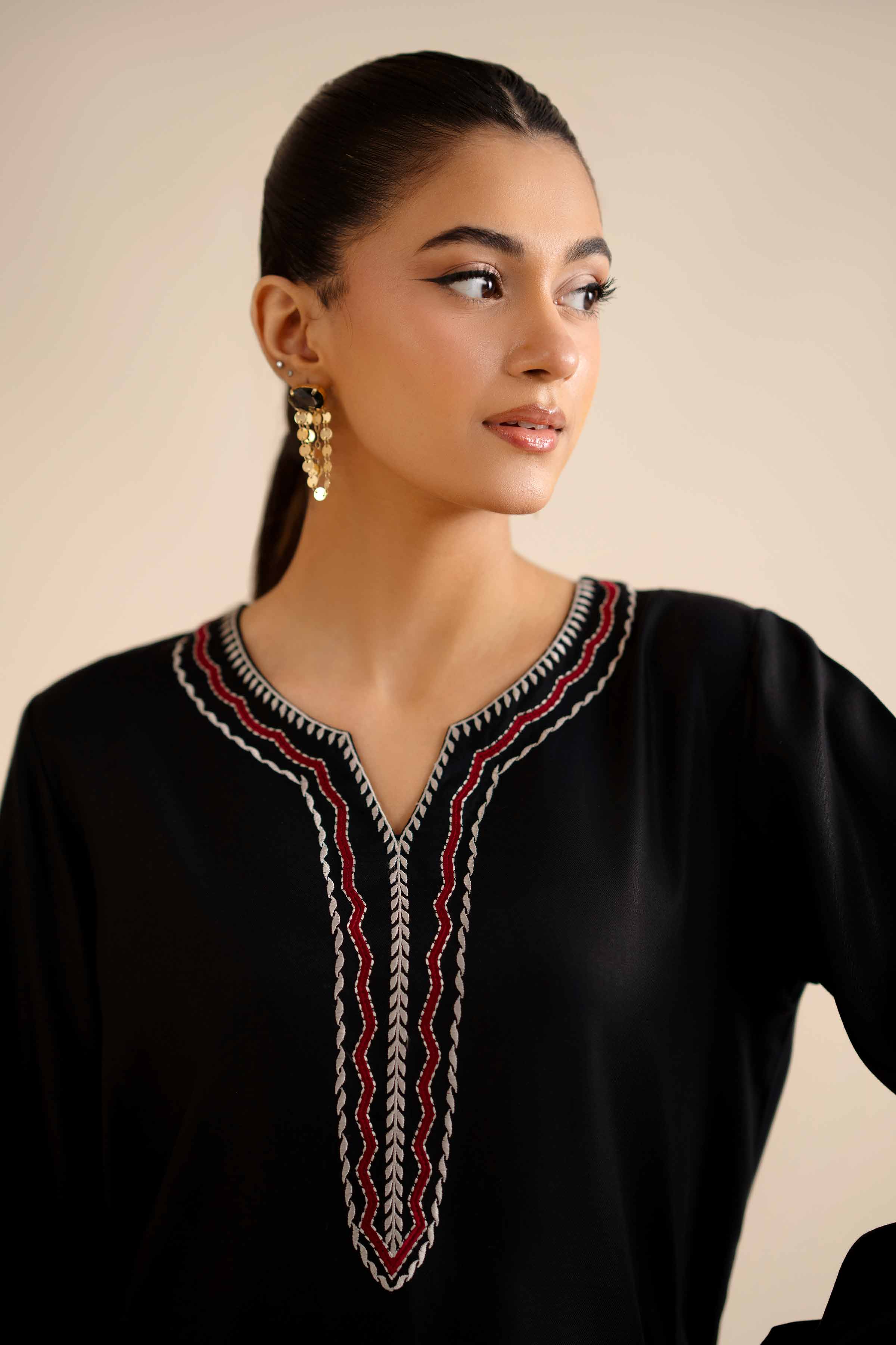 2 Piece - Embroidered Suit - PW25-286 - Image 8