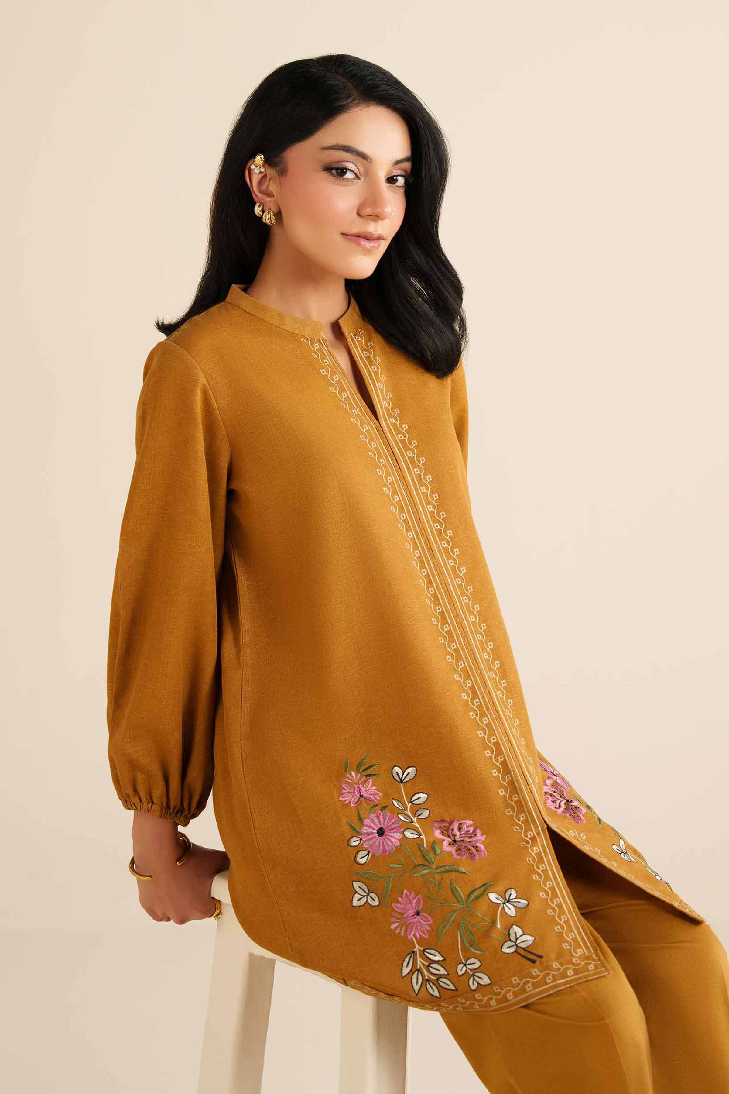 2 Piece - Embroidered Suit - PW25-287 - Image 2