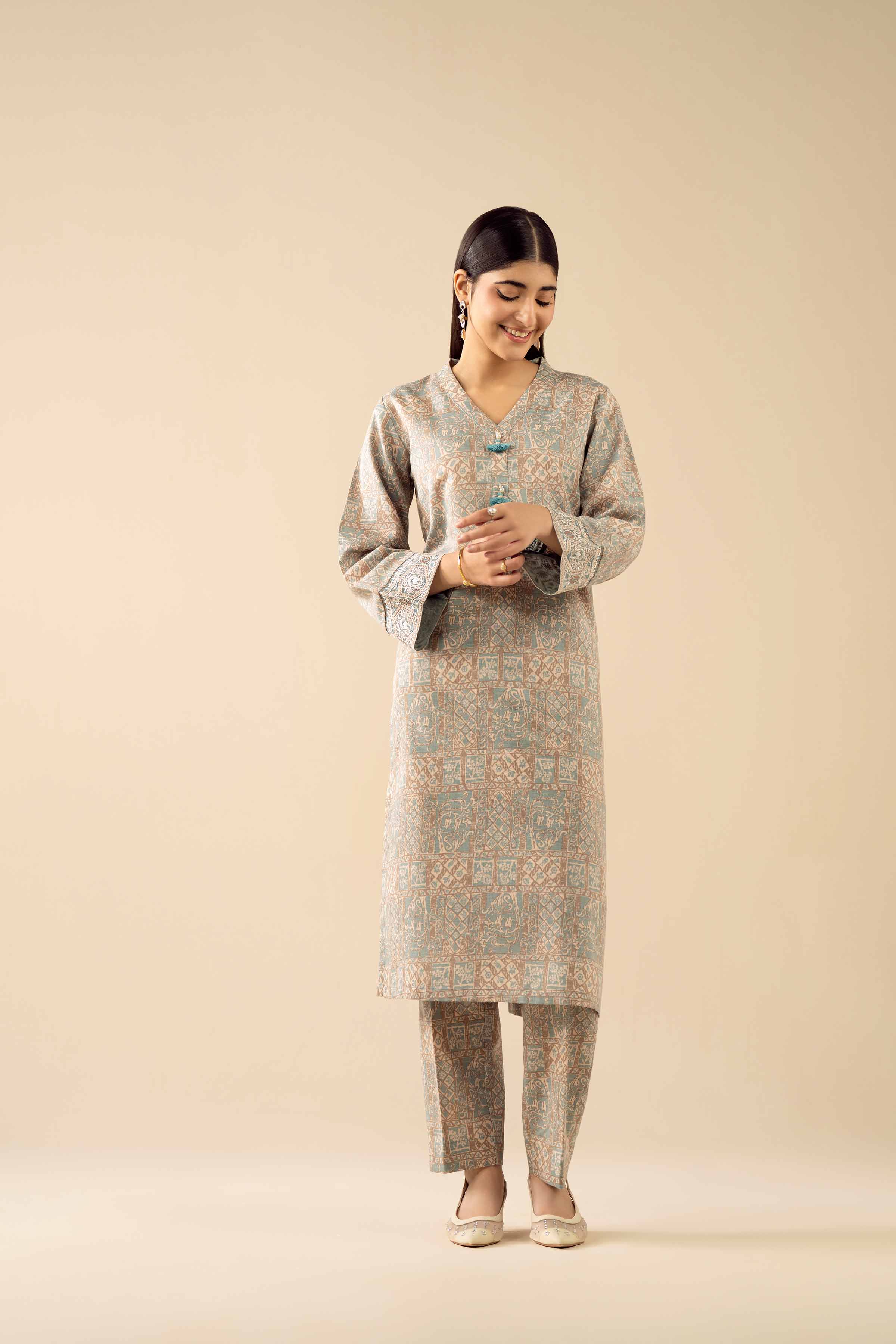 2 Piece - Printed Suit - PW25-292 - Image 4