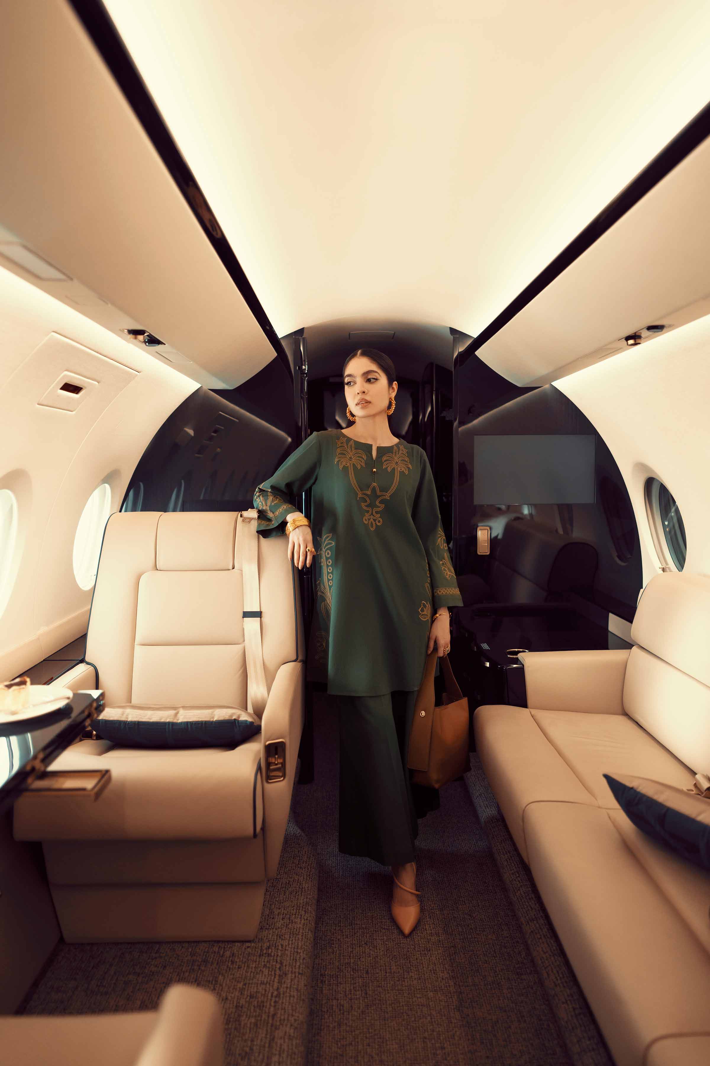2 Piece - Embroidered Suit - PW25-298 - Image 6