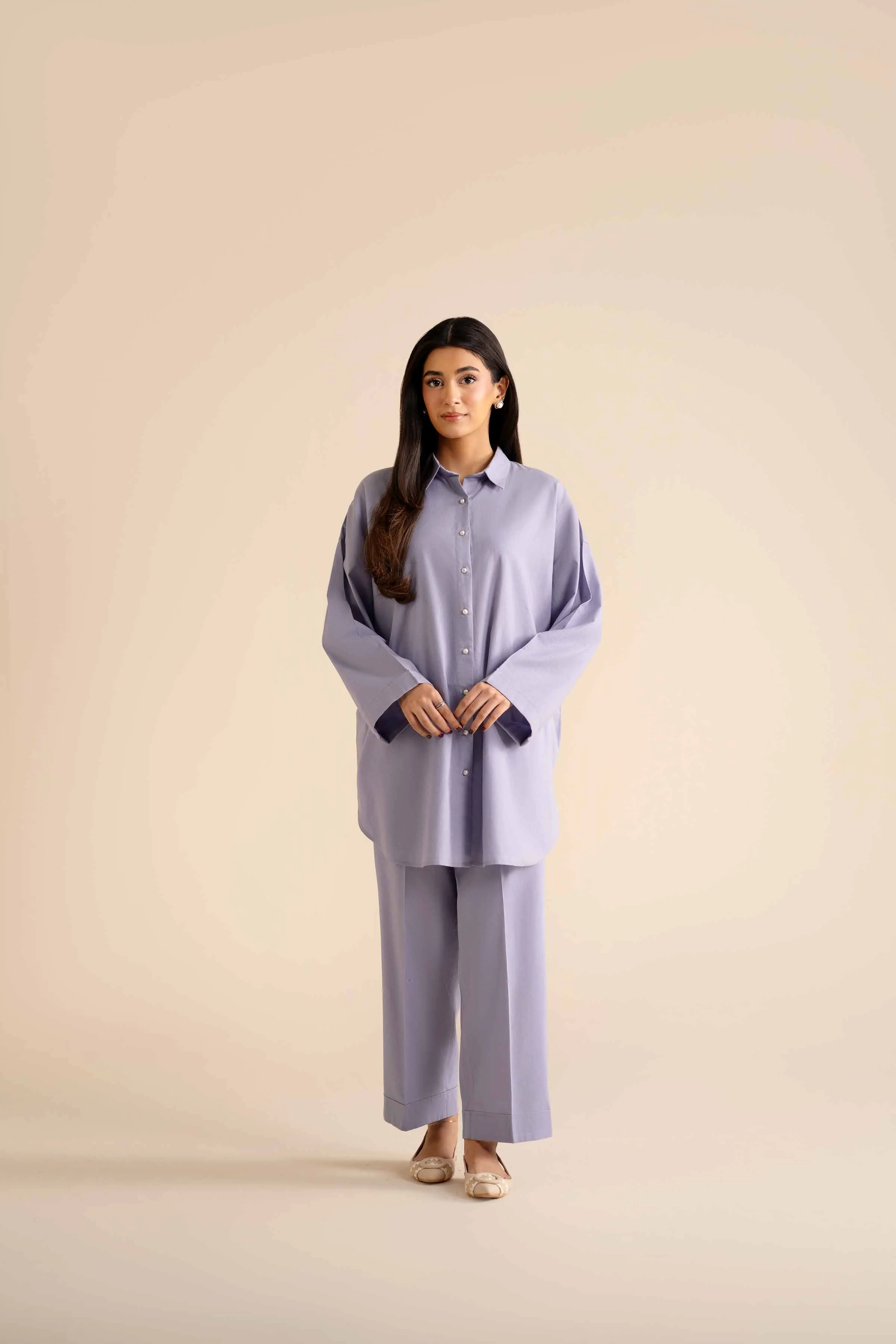 2 Piece - Embroidered Suit - PW25-299 - Image 4
