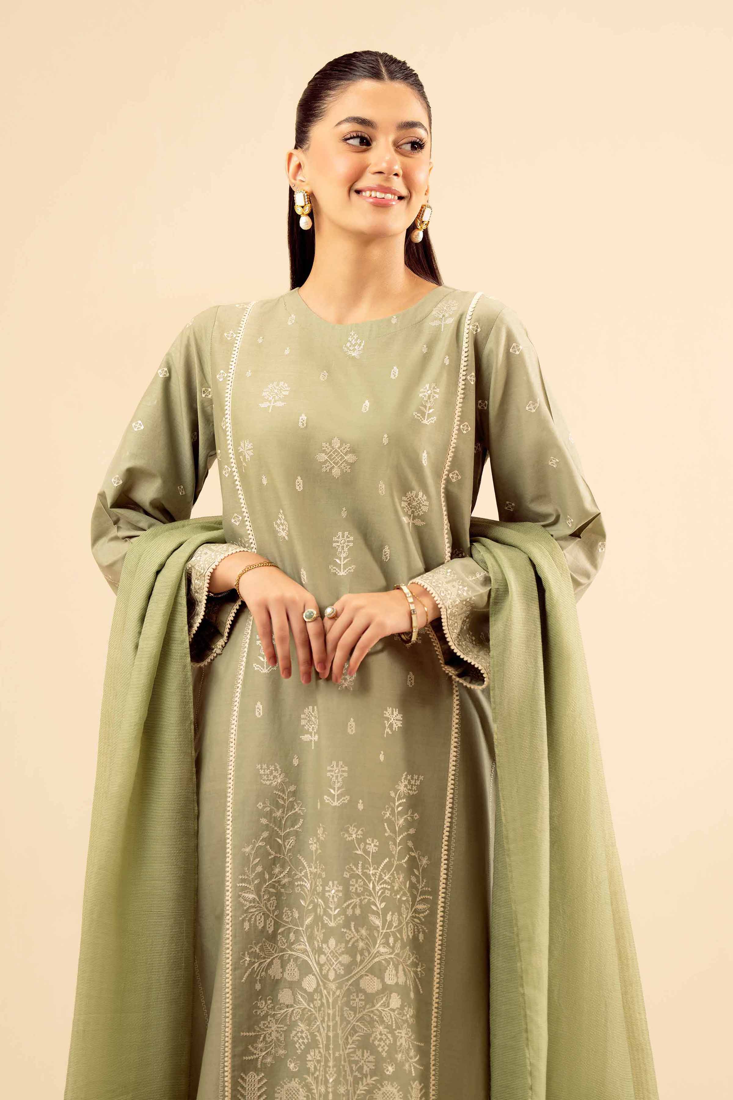 2 Piece - Embroidered Suit - PW25-31 - Image 2