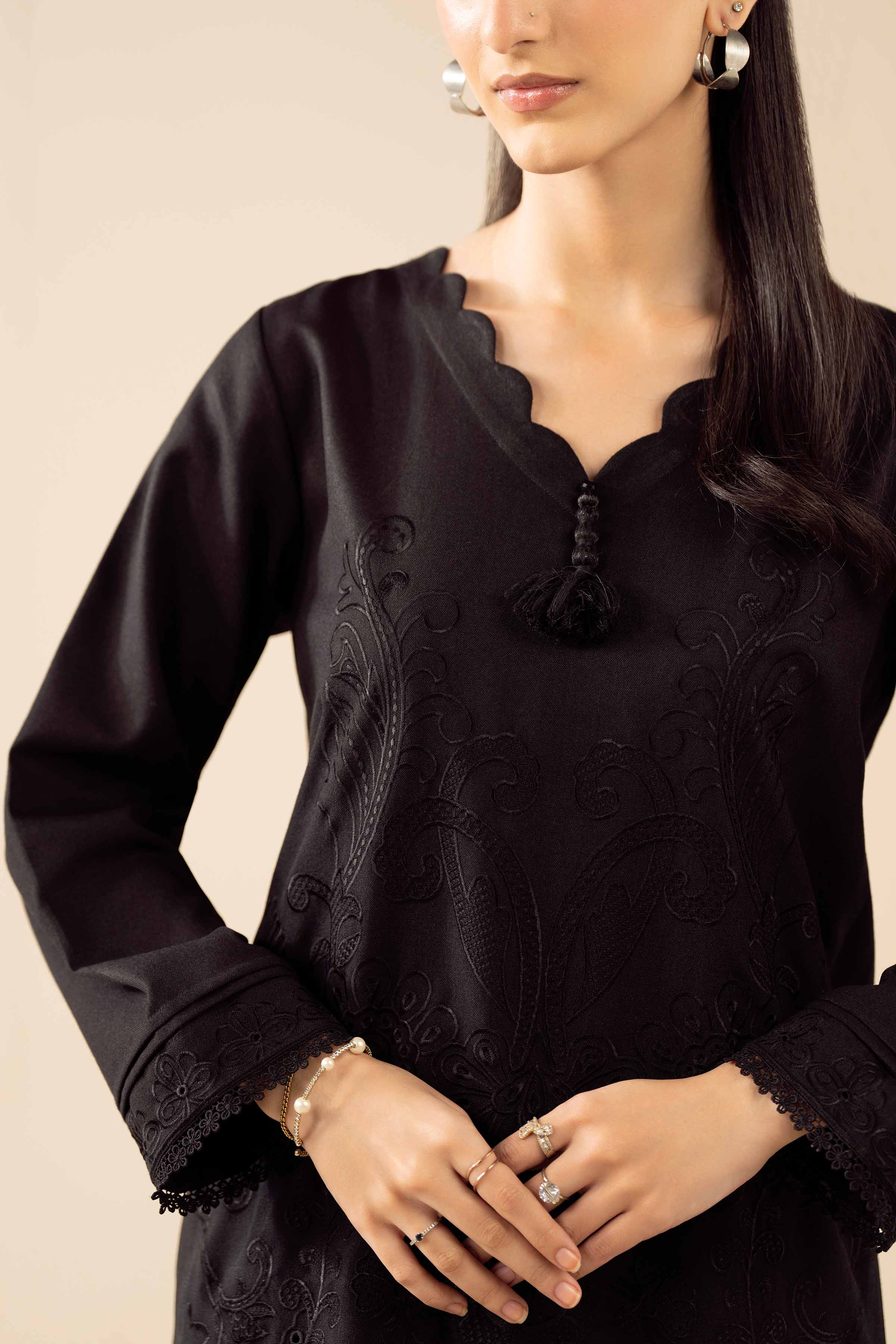 2 Piece - Embroidered Suit - PW25-323 - Image 7