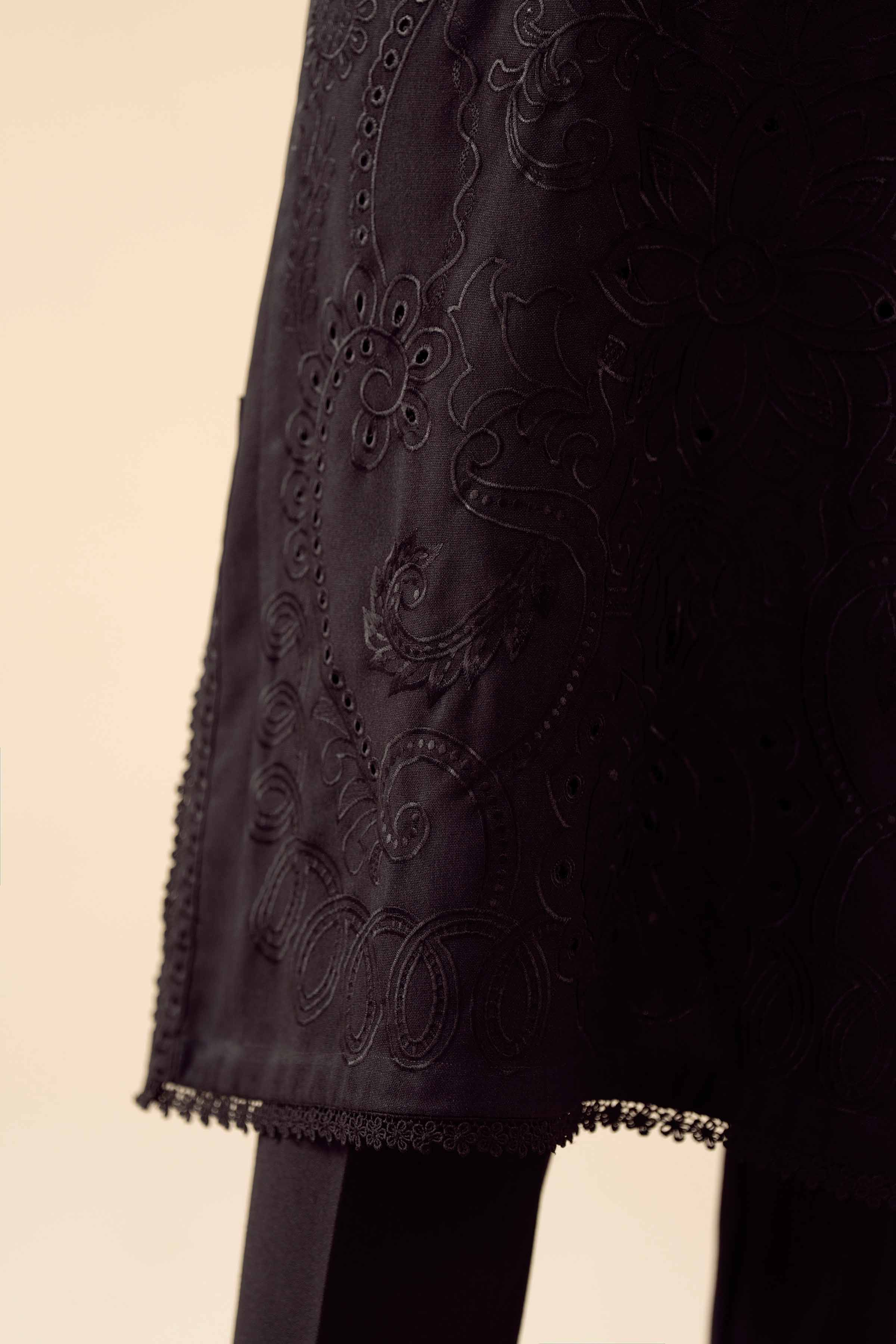 2 Piece - Embroidered Suit - PW25-323 - Image 8
