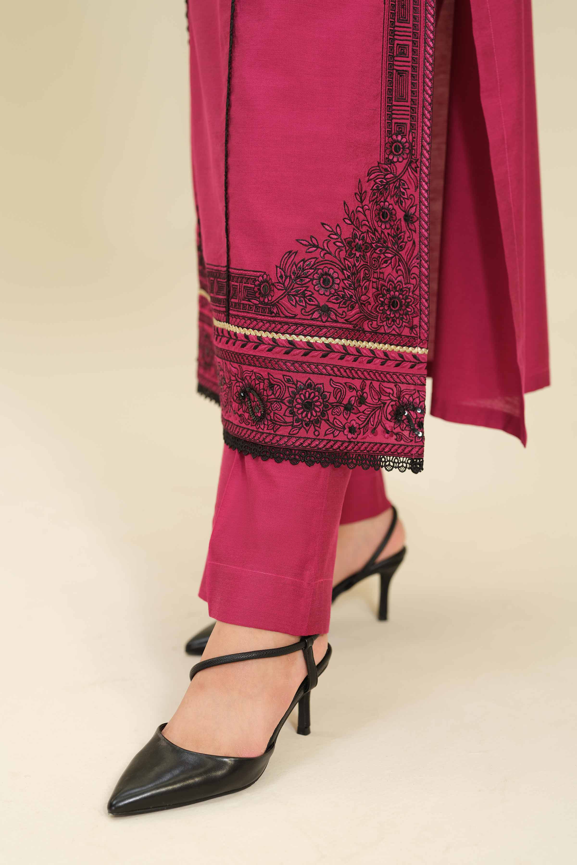 3 Piece - Embroidered Suit - PW25-402 - Image 8
