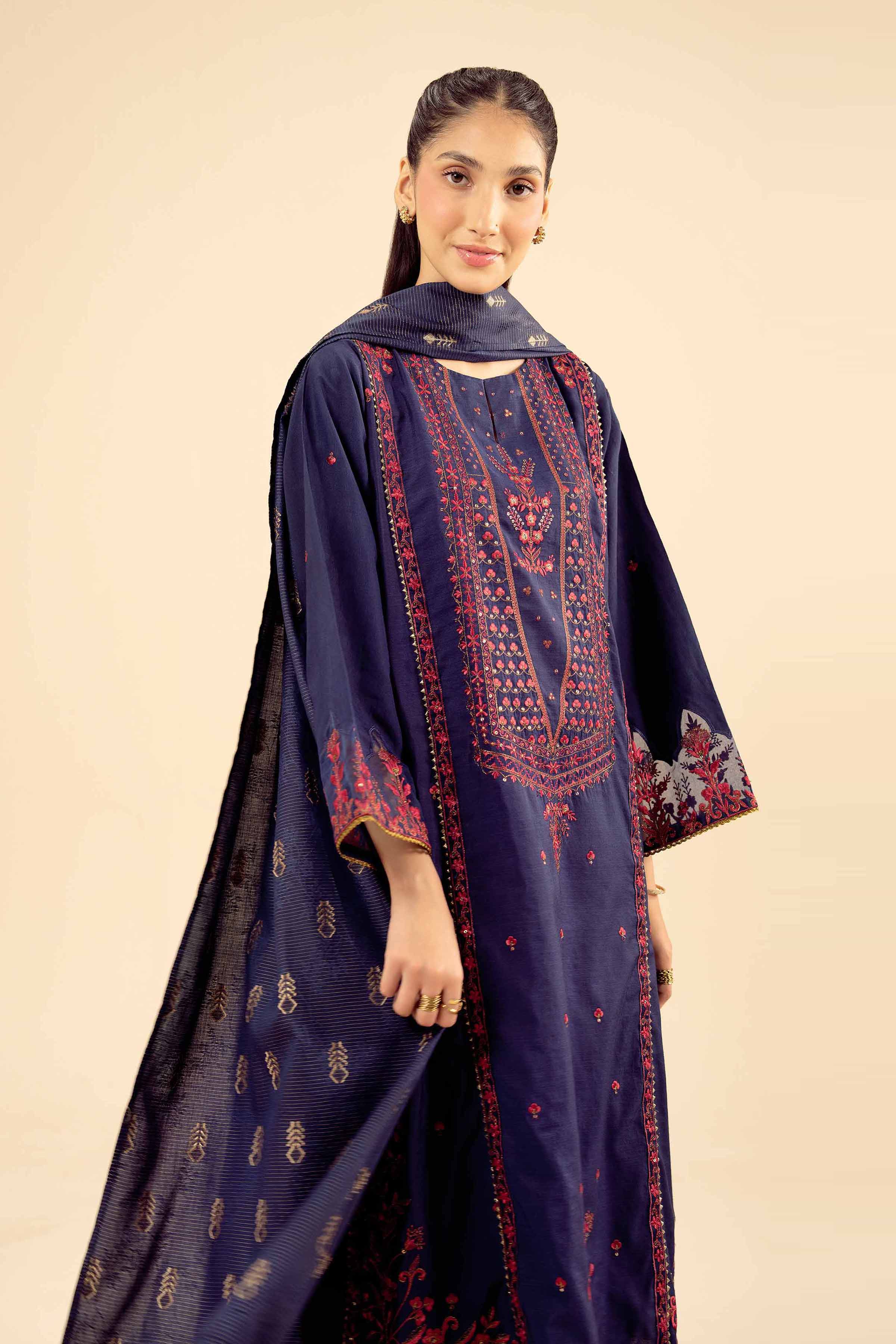 3 Piece - Embroidered Suit - PW25-403