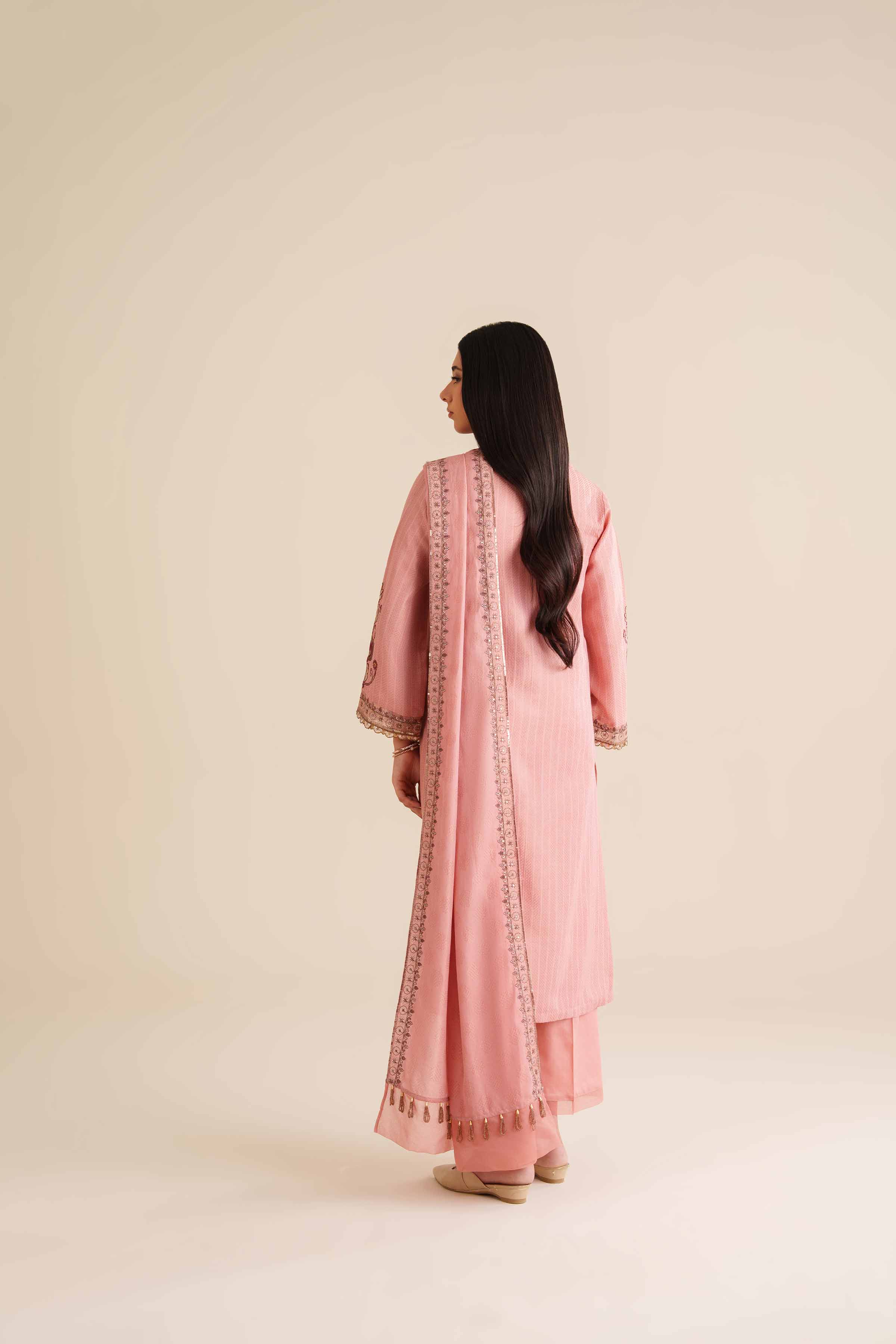 3 Piece - Embroidered Suit - PW25-405 - Image 3