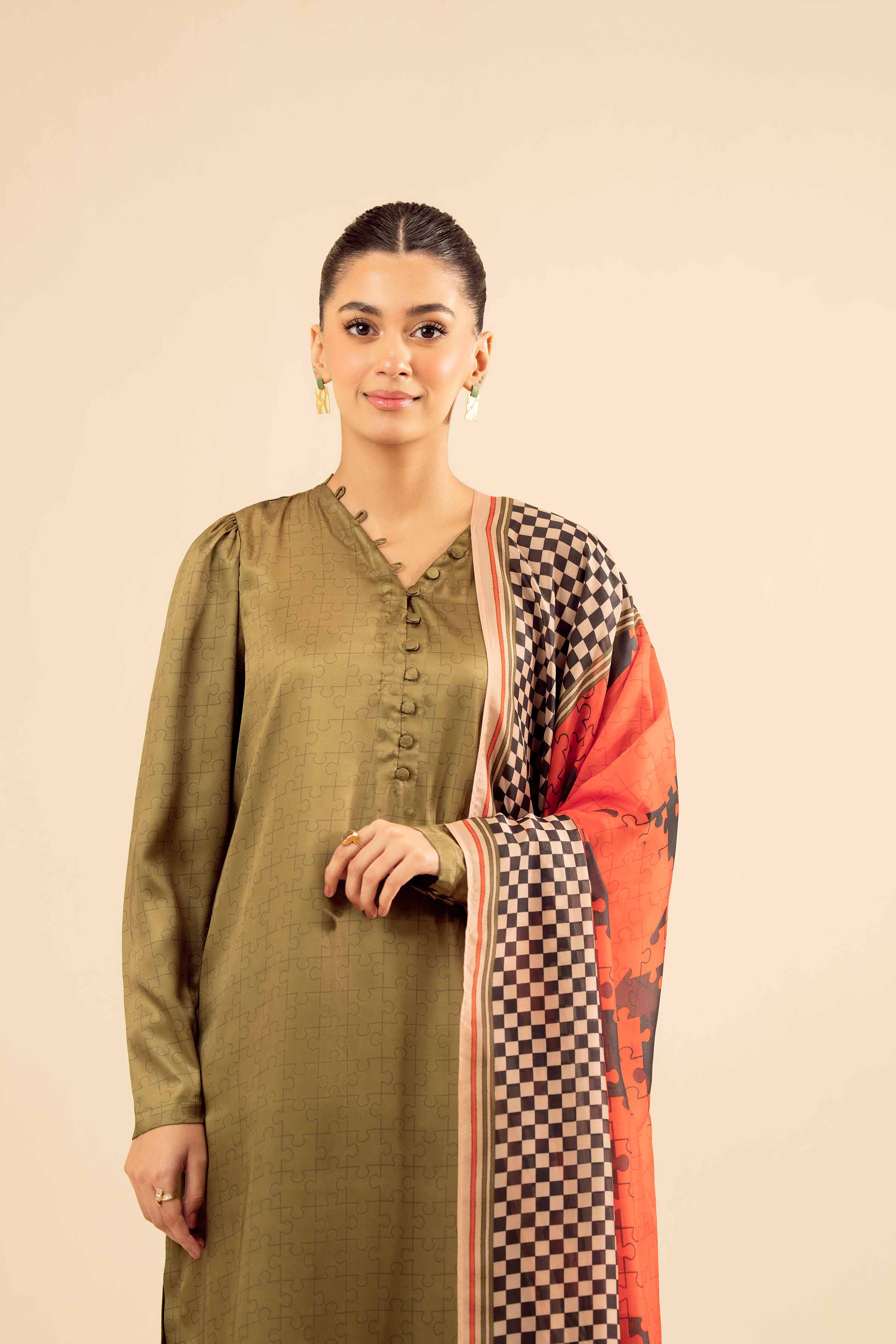 3 Piece - Printed Suit - PW25-410 - Image 5