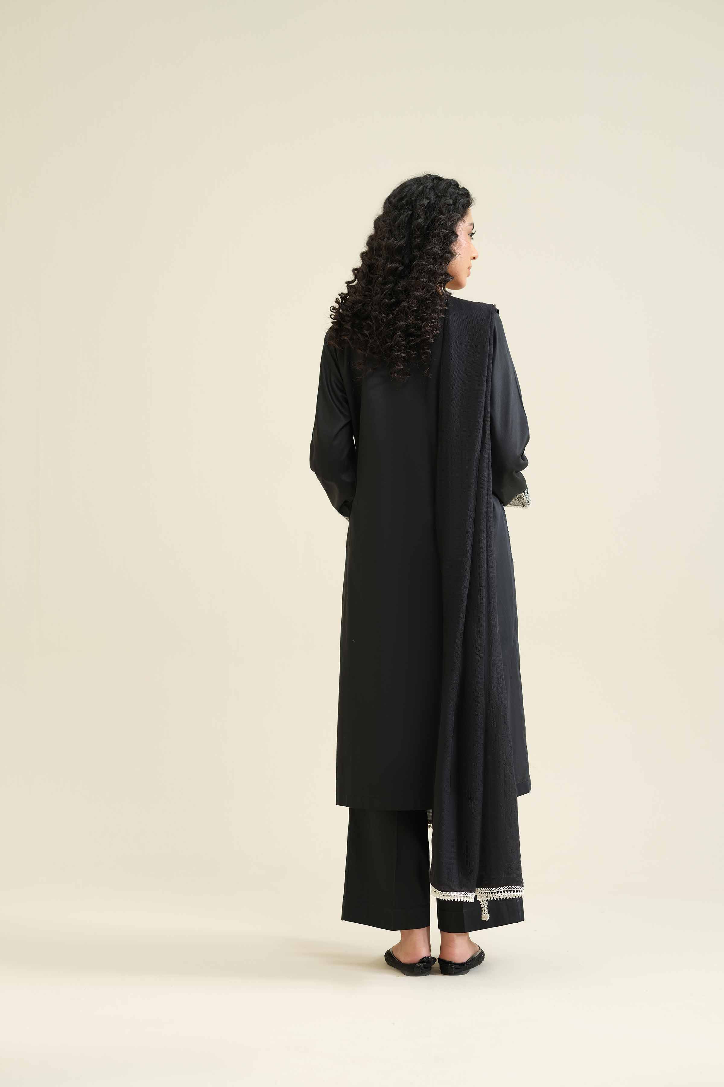 3 Piece - Embroidered Suit - PW25-411 - Image 3