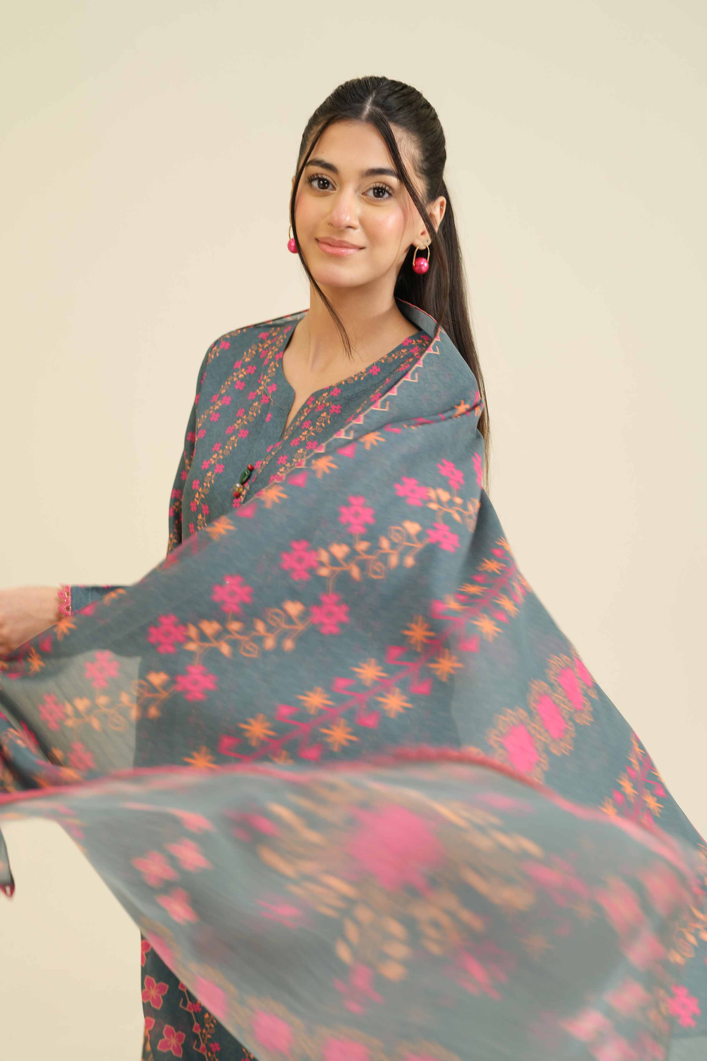 3 Piece - Printed Suit - PW25-43 - Image 5