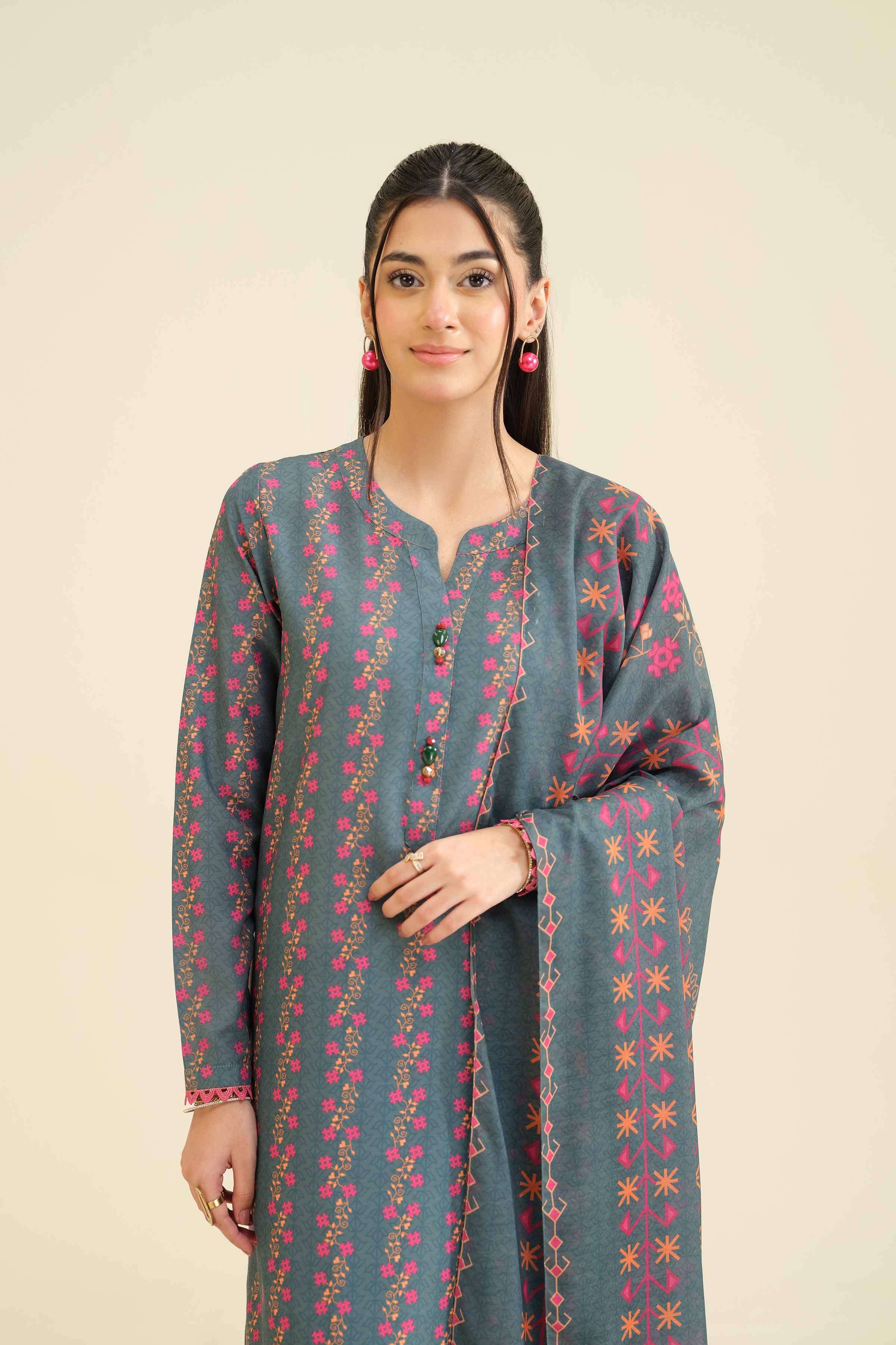 3 Piece - Printed Suit - PW25-43 - Image 6