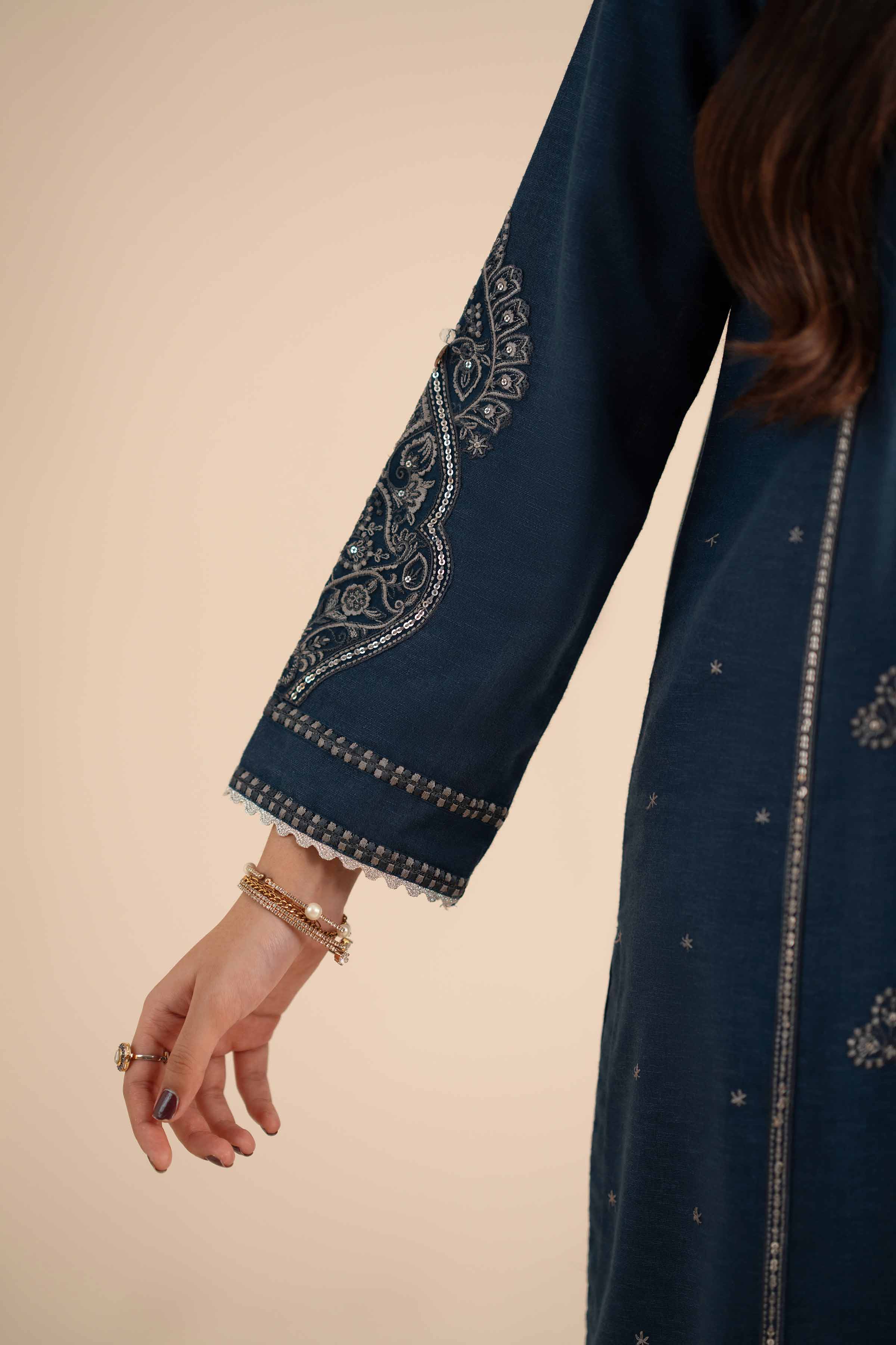 3 Piece - Embroidered Suit - PW25-434 - Image 6