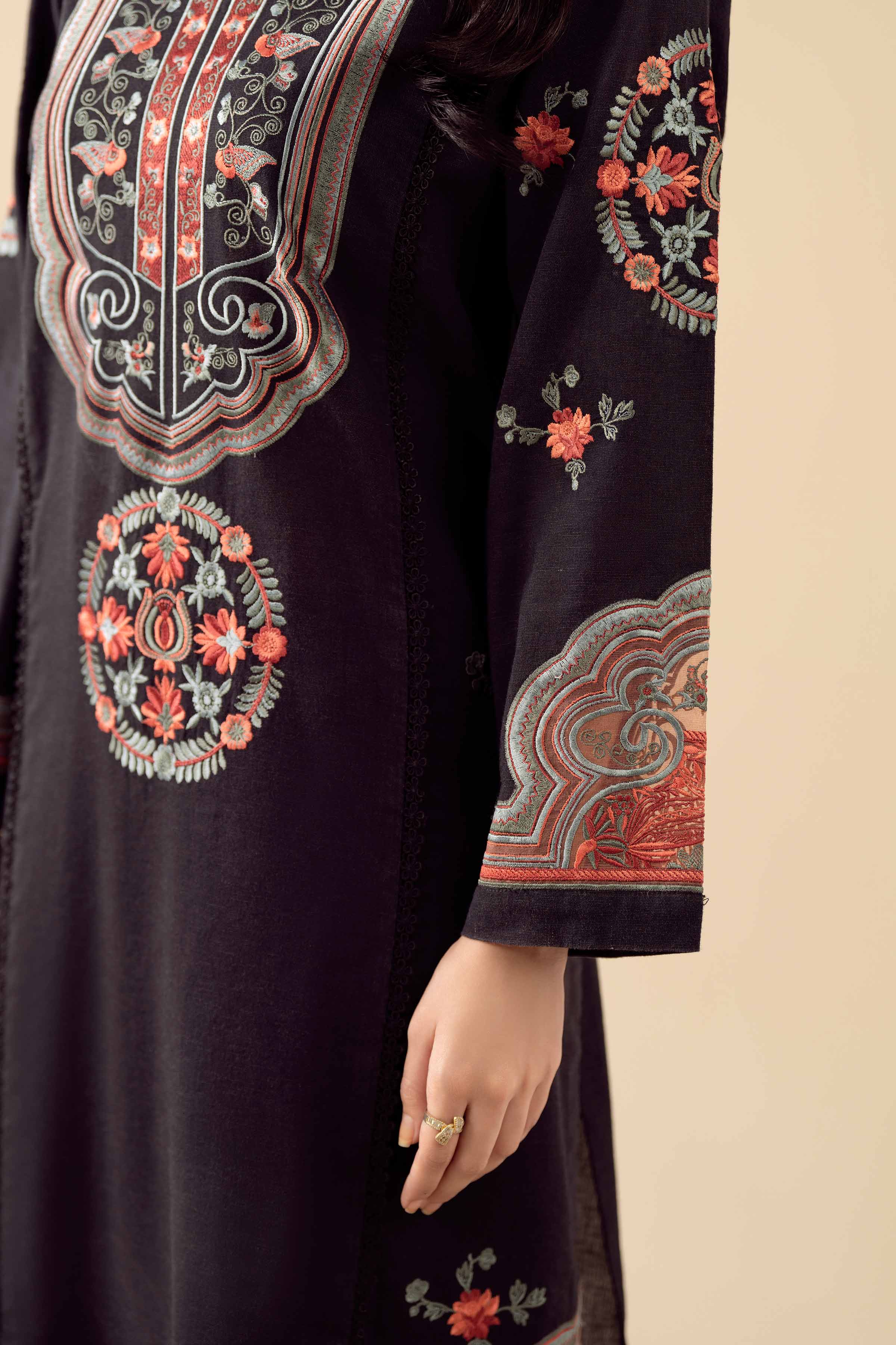 3 Piece - Embroidered Suit - PW25-443 - Image 8