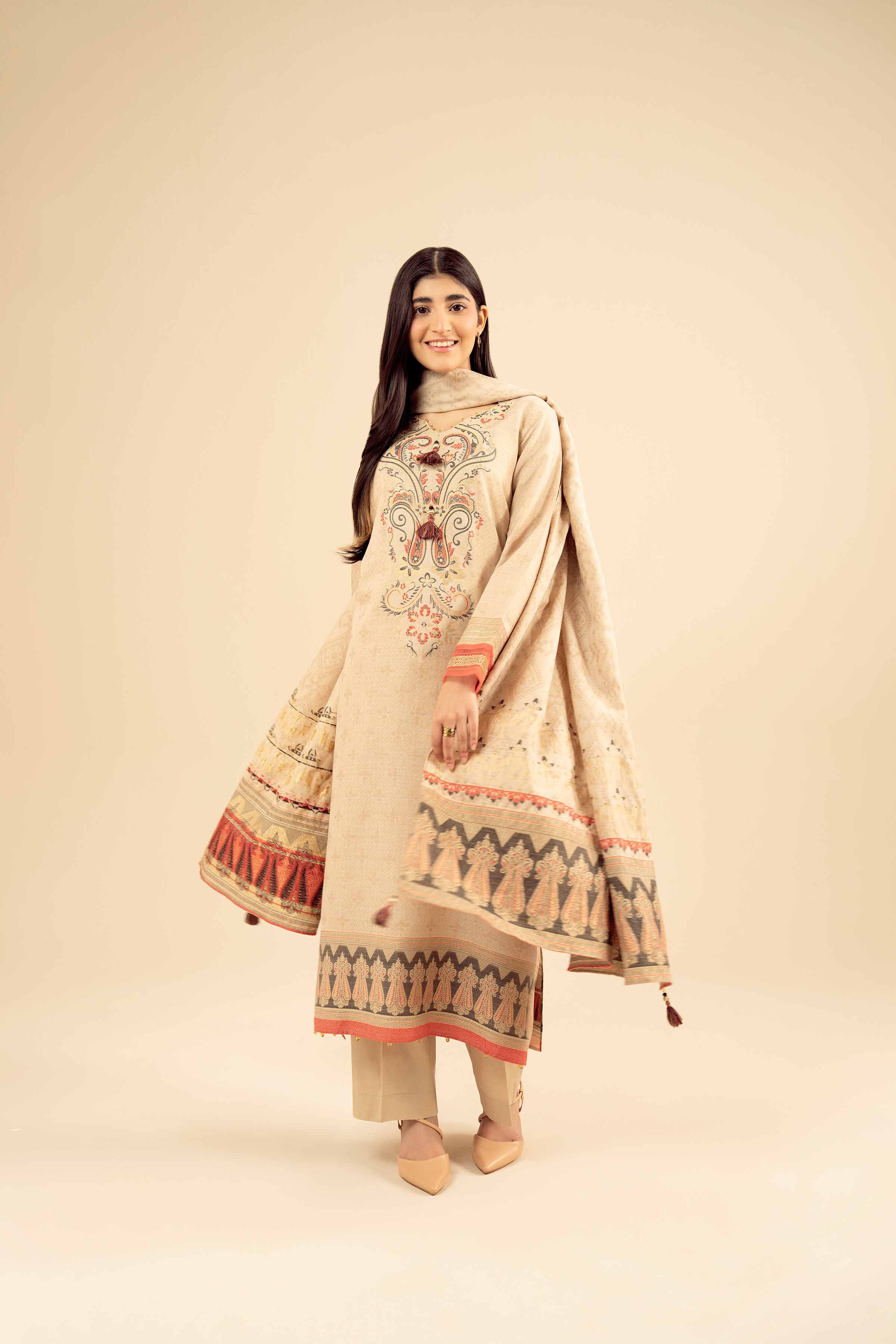 3 Piece - Printed Suit - PW25-457 - Image 4