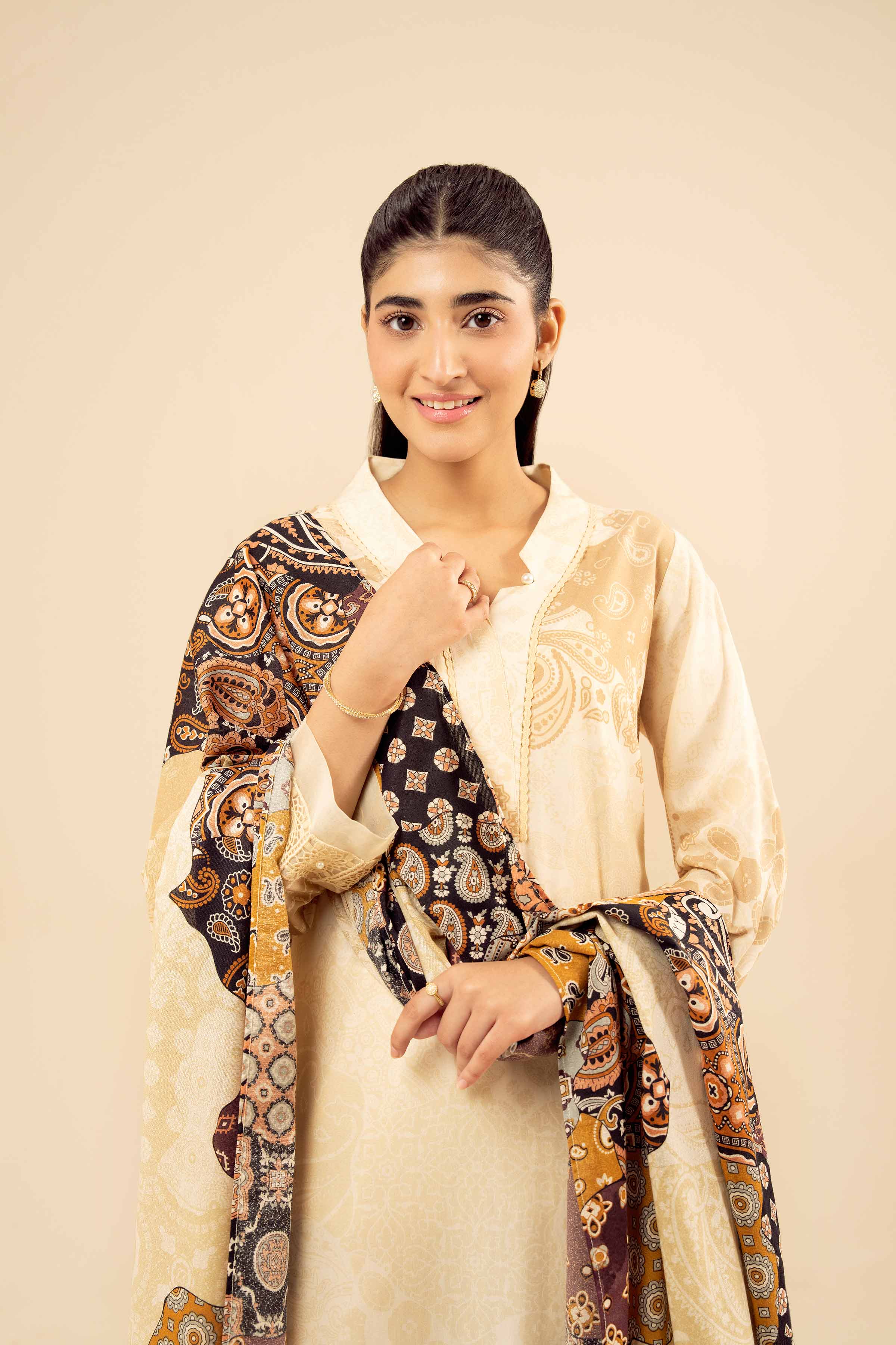 3 Piece - Printed Suit - PW25-466 - Image 6
