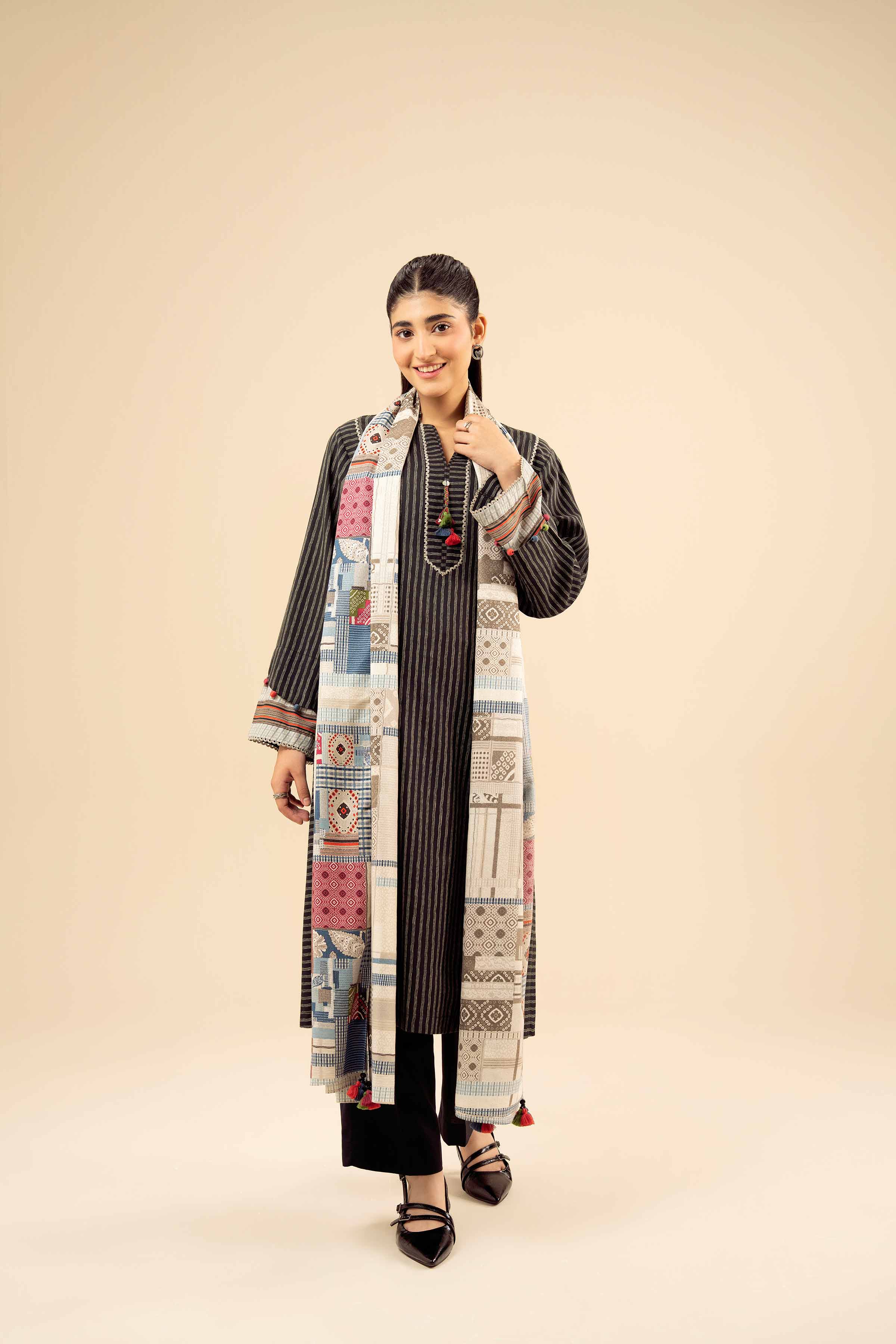 3 Piece - Printed Suit - PW25-467 - Image 5