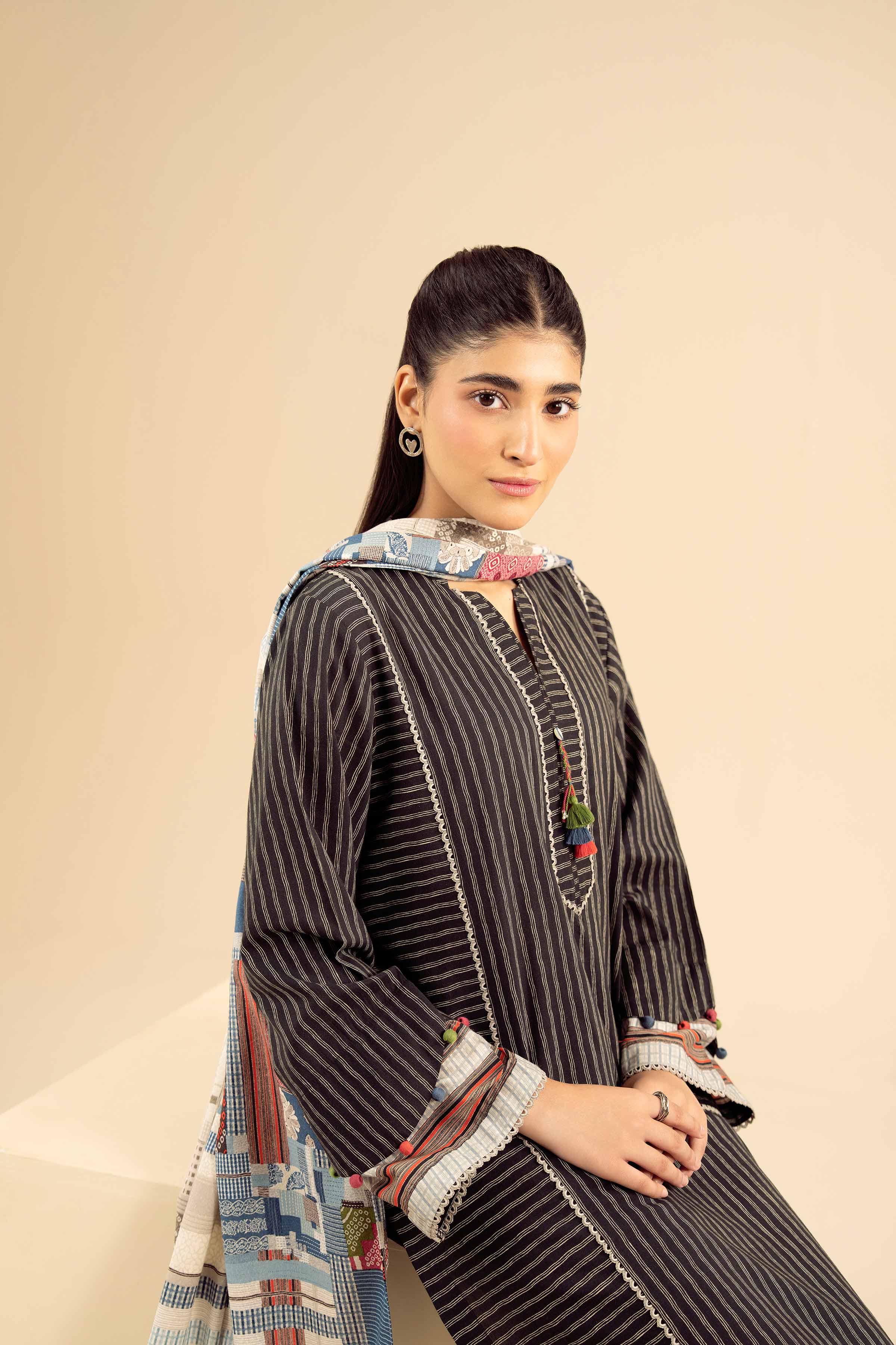 3 Piece - Printed Suit - PW25-467 - Image 6