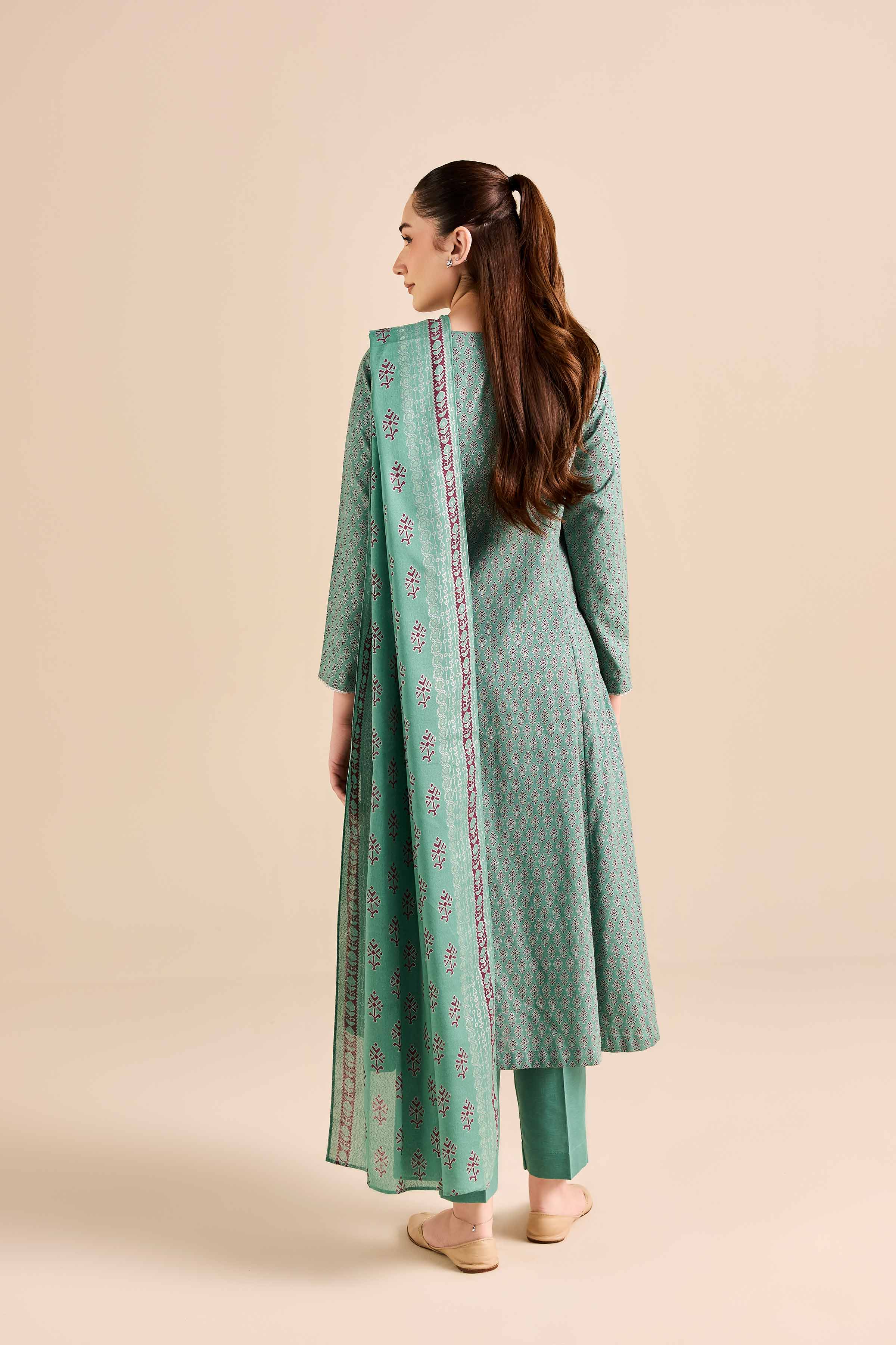 3 Piece - Printed Suit - PW25-494 - Image 3