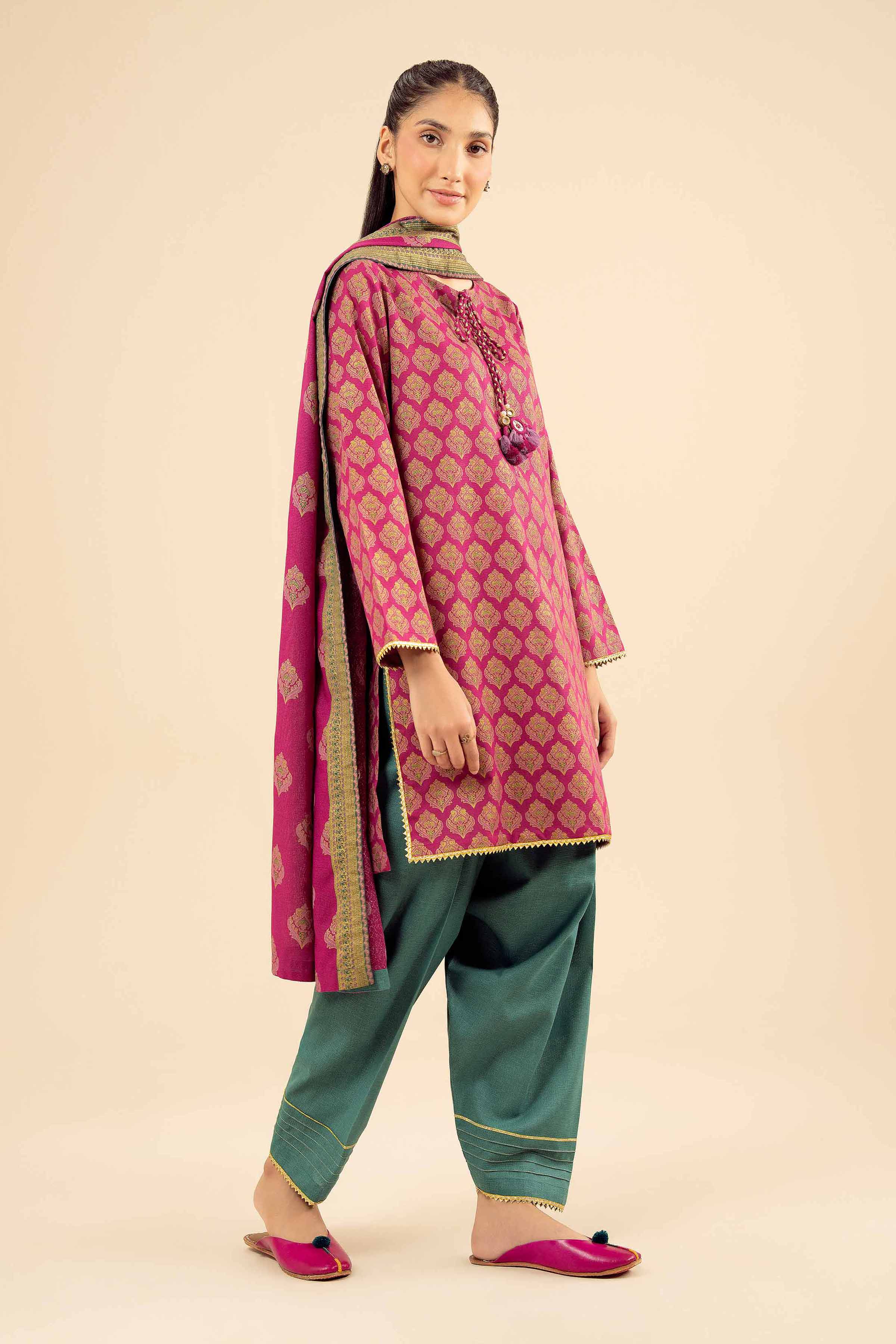 3 Piece - Printed Suit - PW25-495 - Image 2