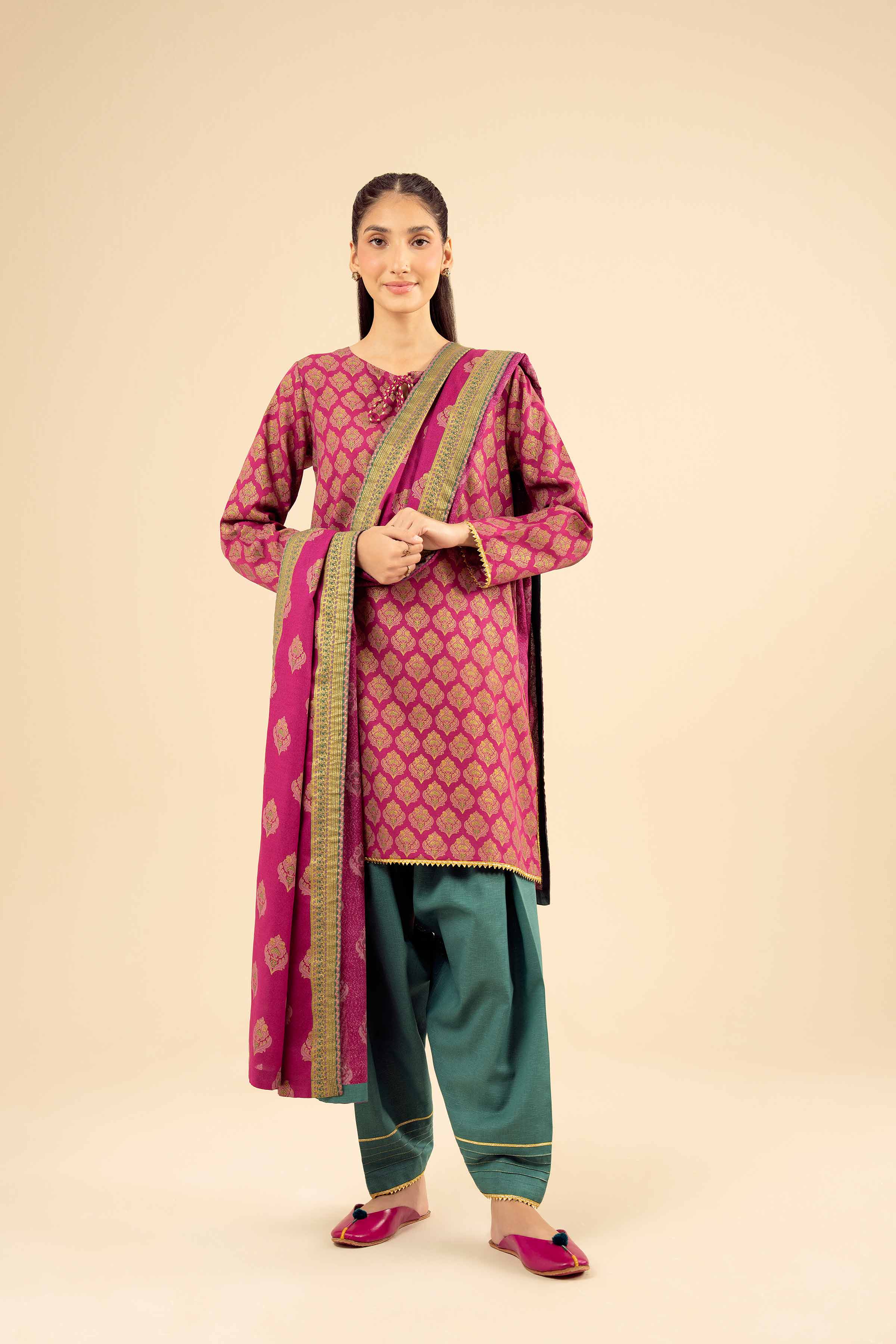3 Piece - Printed Suit - PW25-495 - Image 5