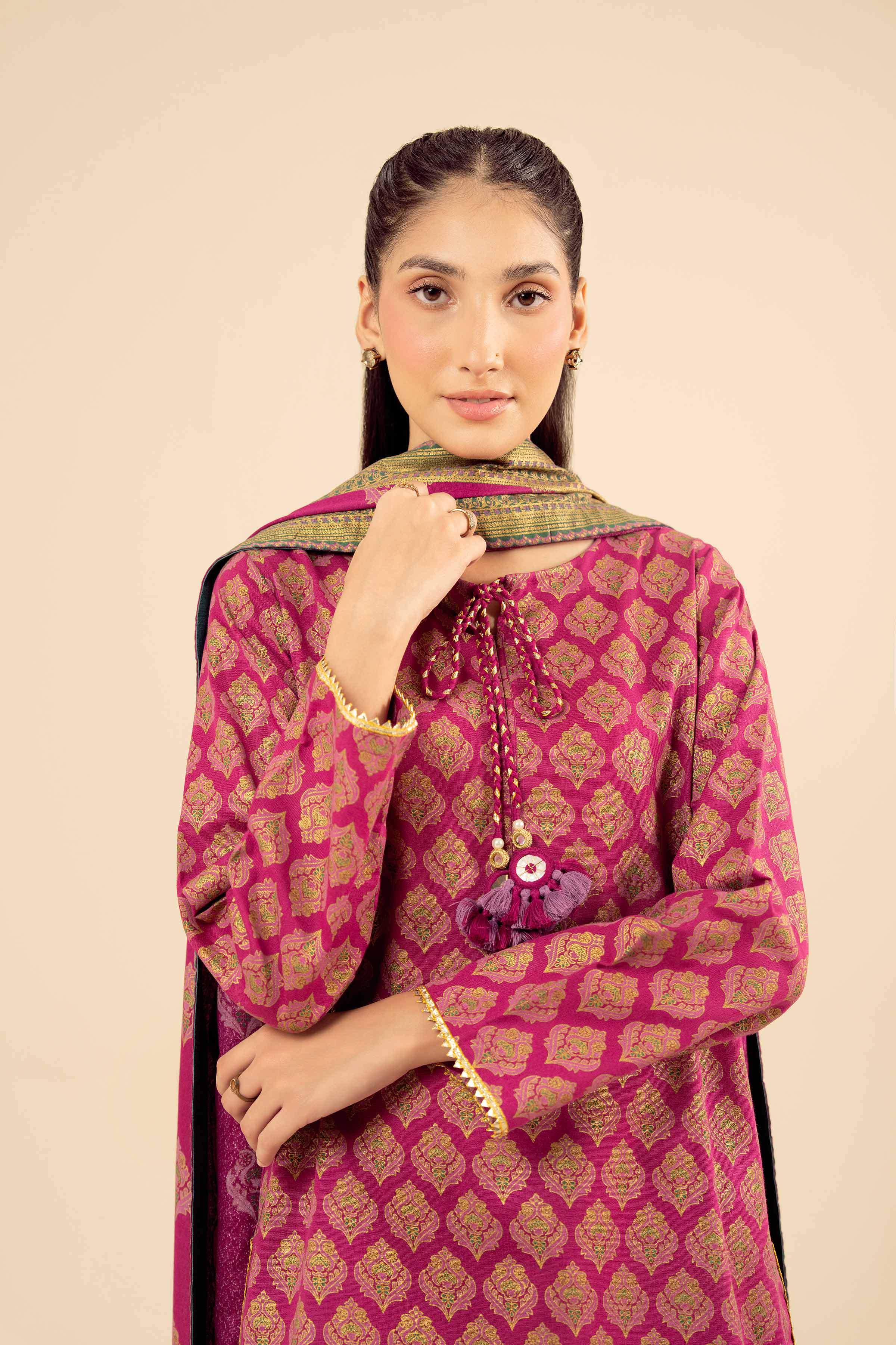 3 Piece - Printed Suit - PW25-495 - Image 6