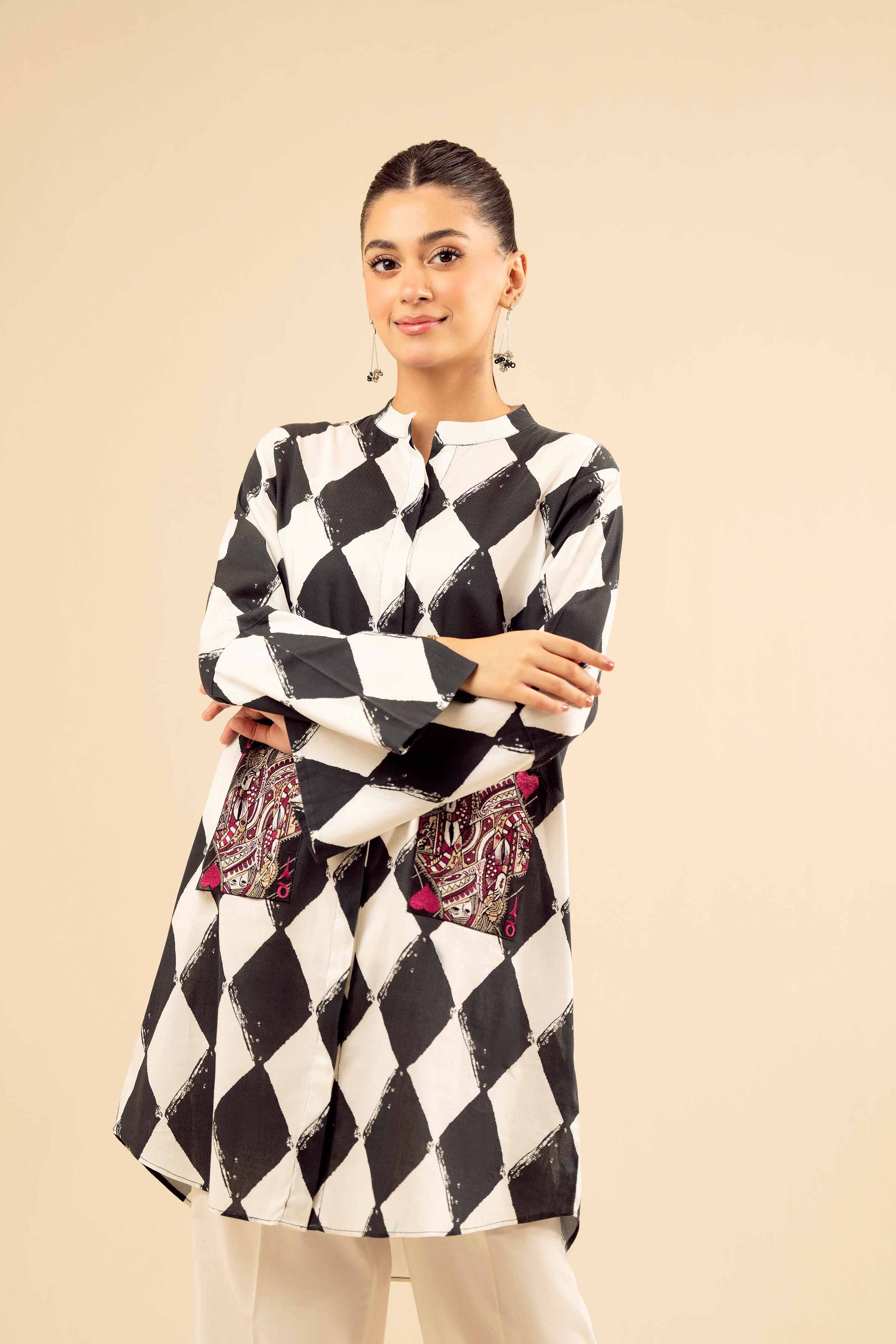 Printed Embroidered Shirt - PW25-562 - Image 5