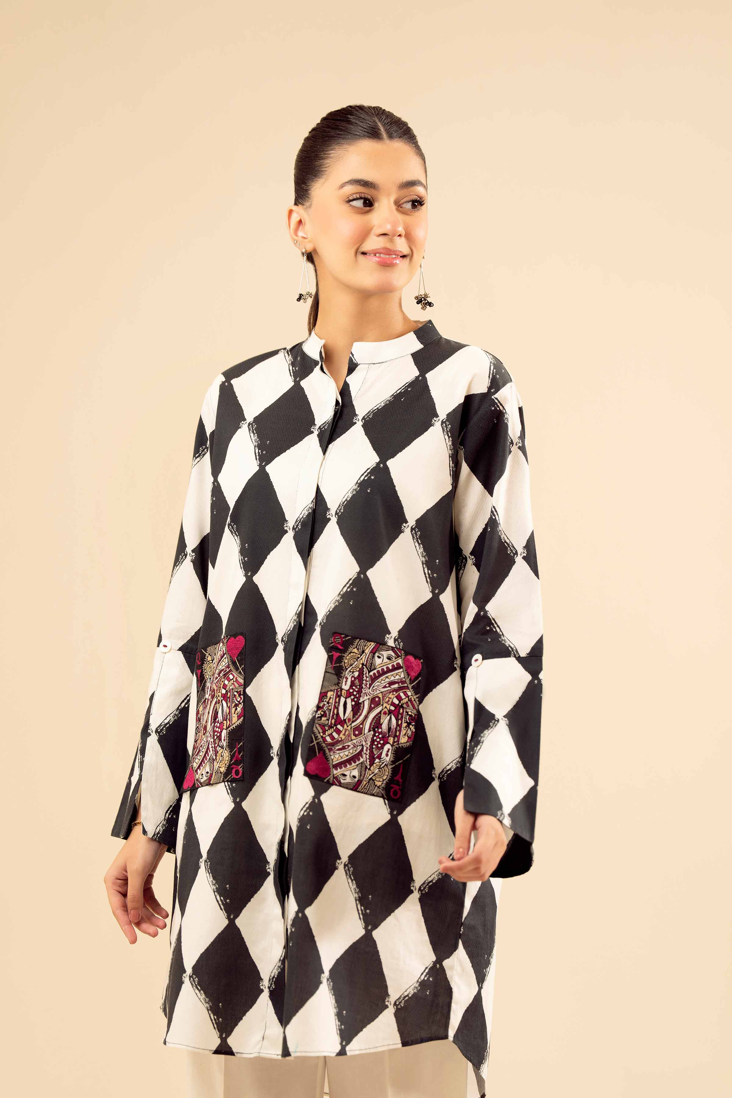 Printed Embroidered Shirt - PW25-562 - Image 6