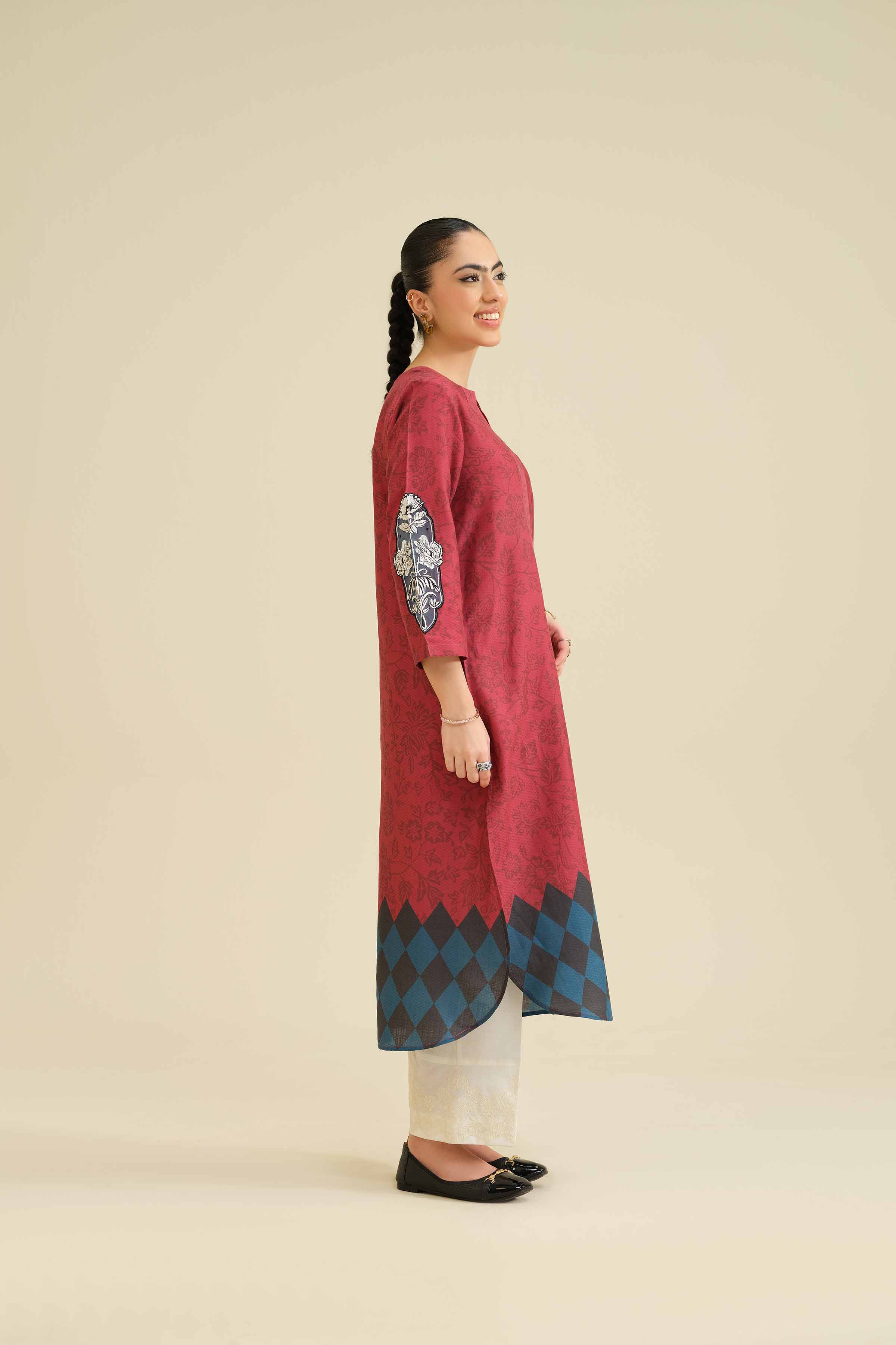 Printed Embroidered Shirt - PW25-563 - Image 4